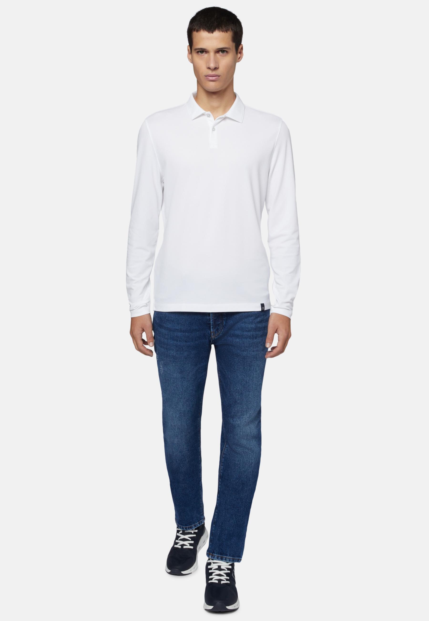 Stretch Denim Jeans Blue, Dark Blue, large image number 2