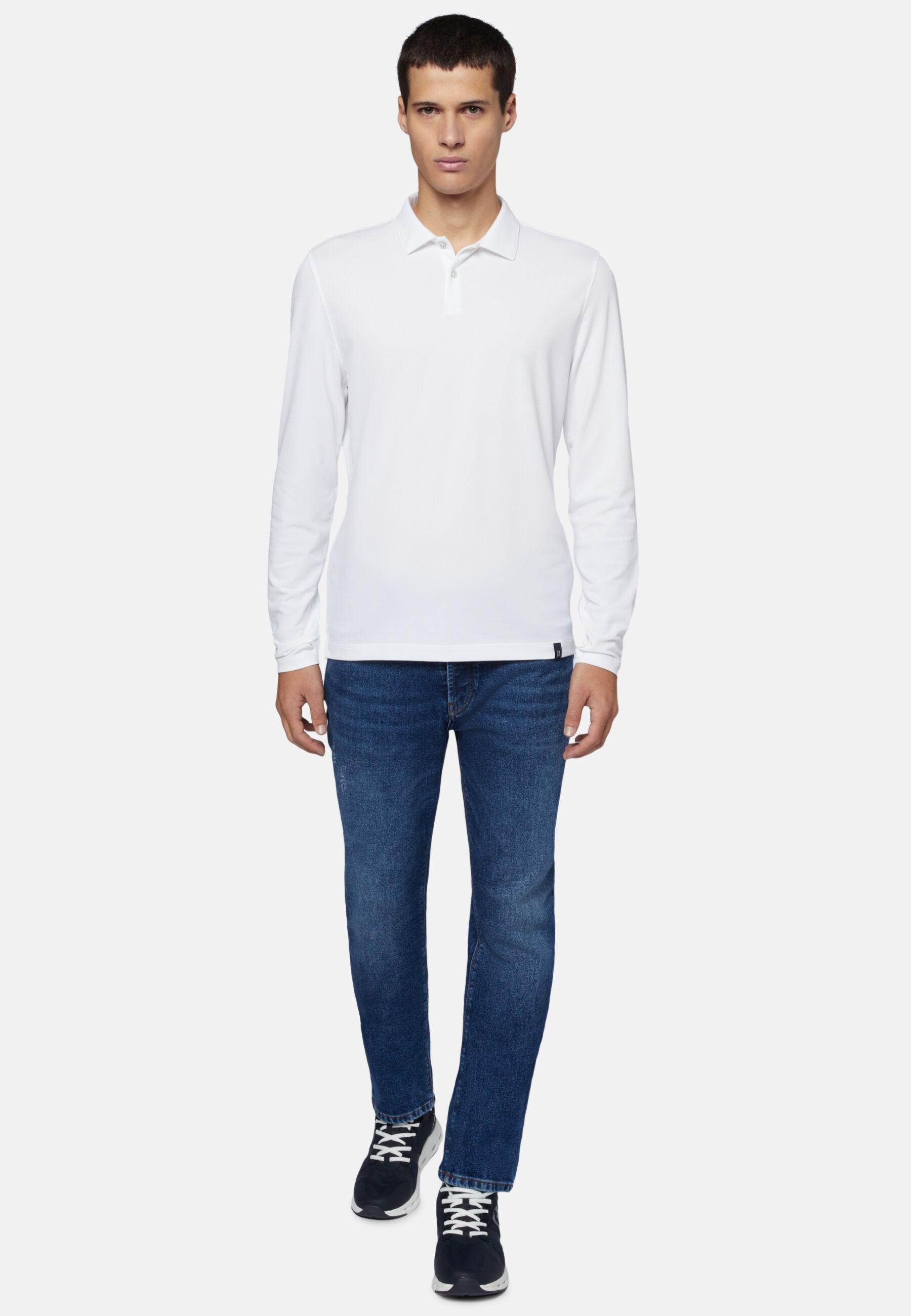 Stretch Denim Jeans Blue, Dark Blue, large image number 3