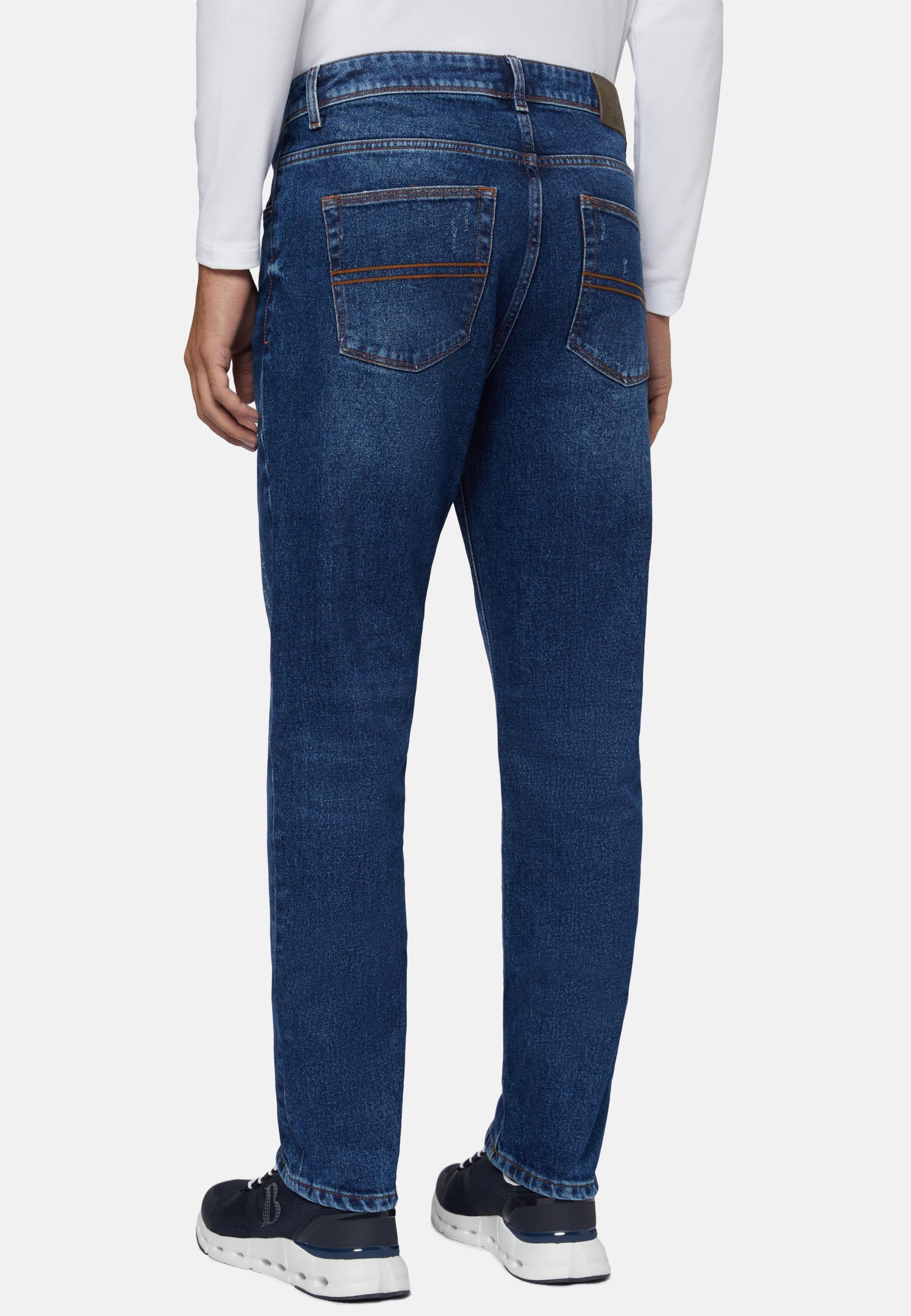 Stretch Denim Jeans Blue, Dark Blue, large image number 4