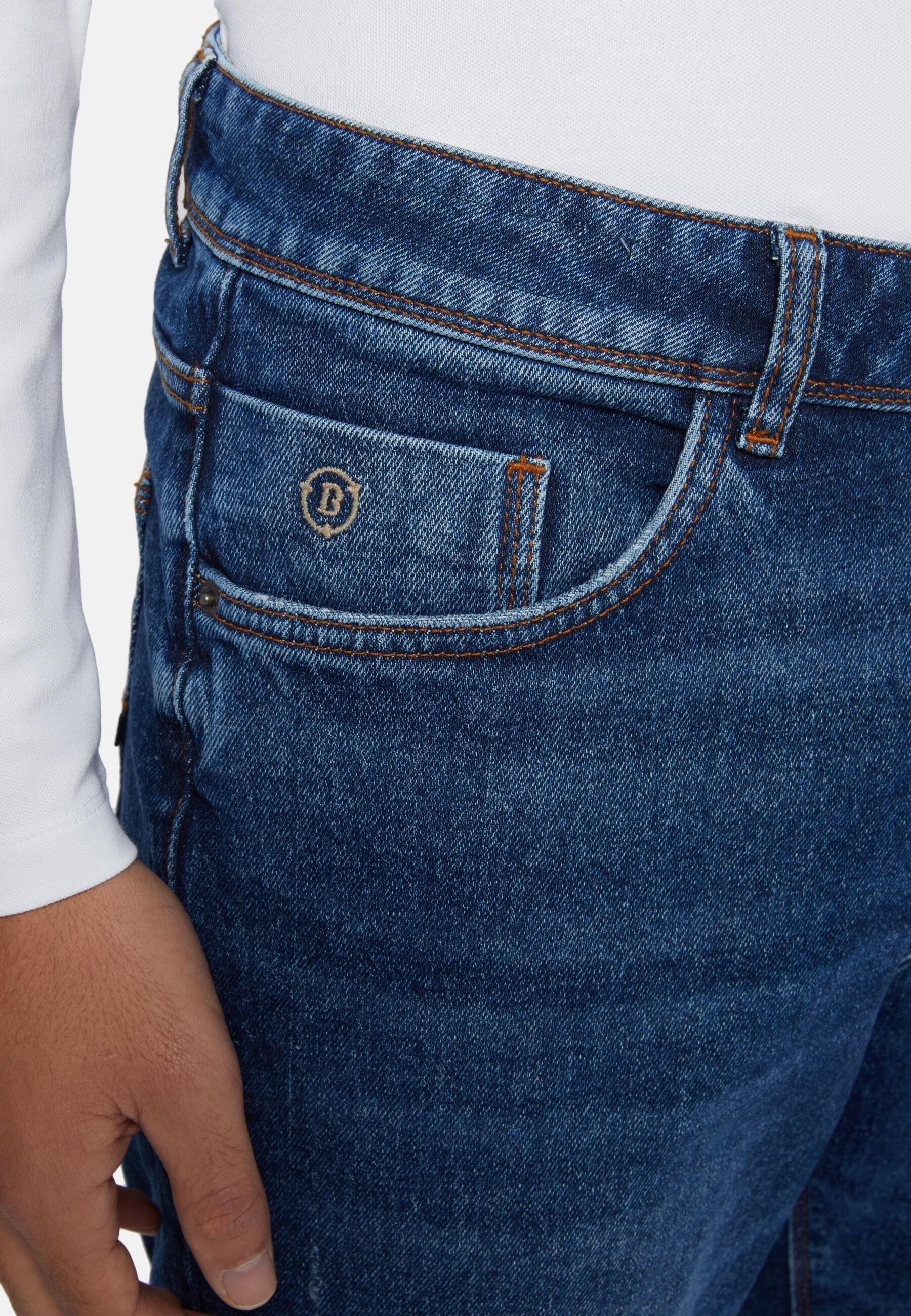 Stretch Denim Jeans Blue, Dark Blue, large image number 7