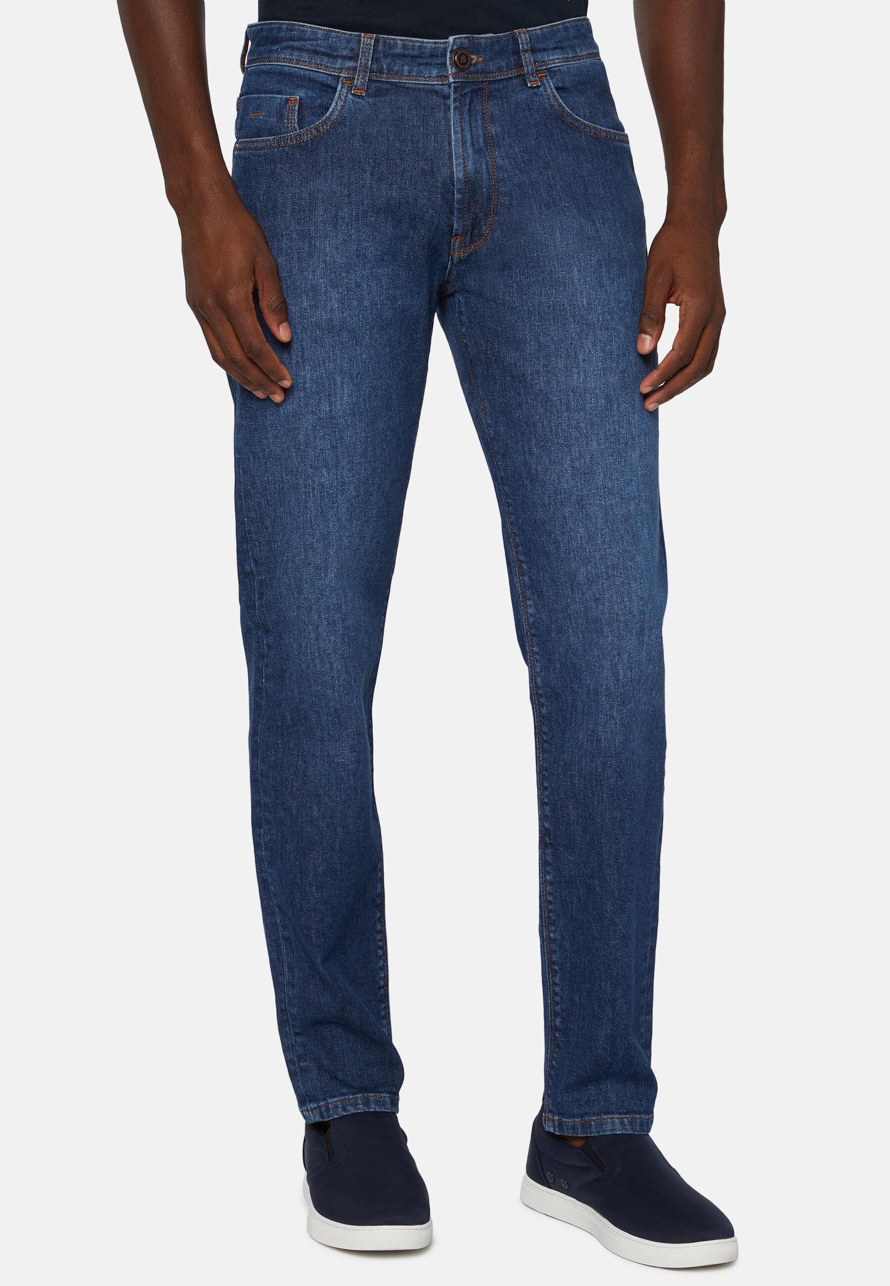 Stretch Denim Jeans Blue, Medium Blue, large image number 0