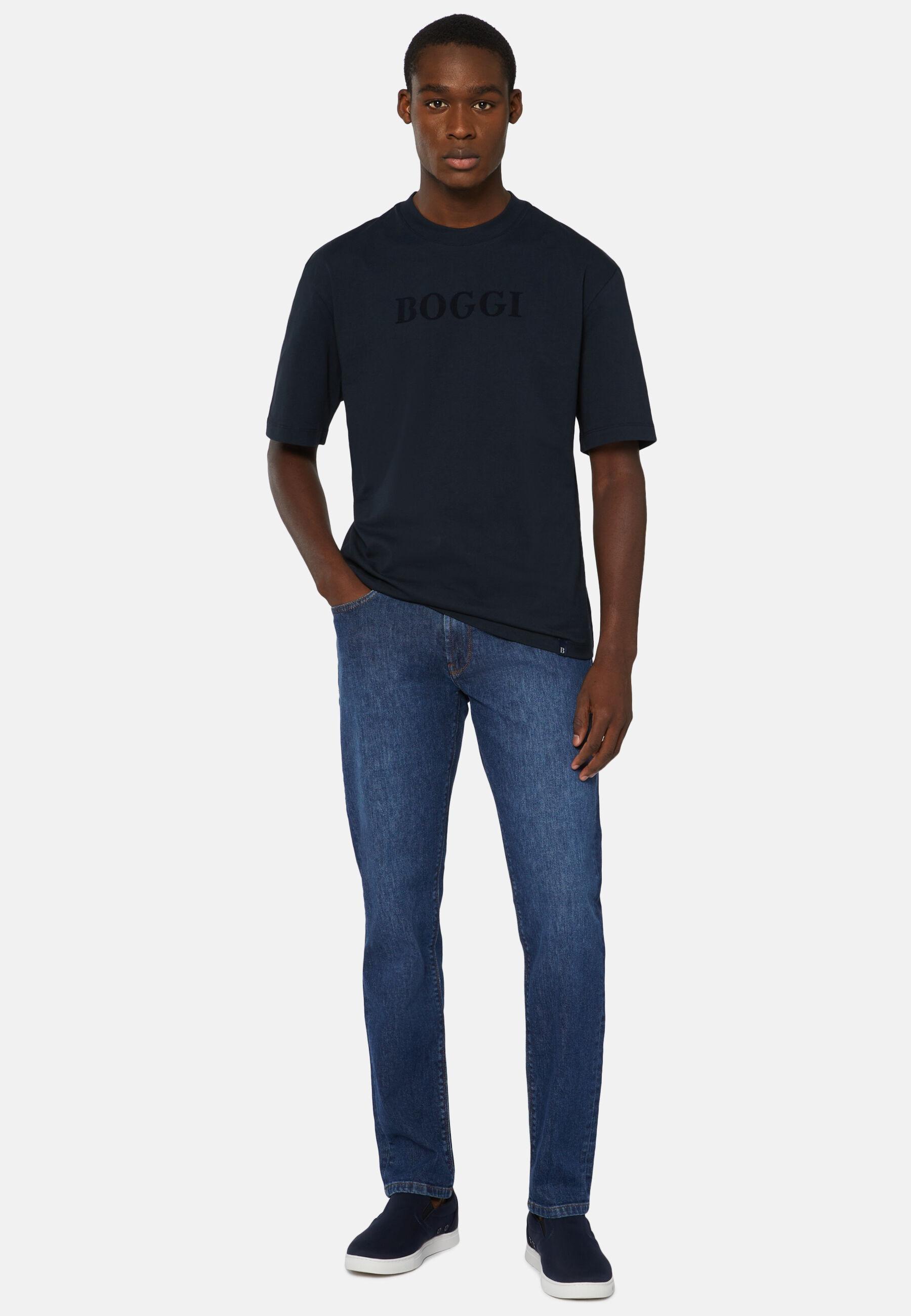 Stretch Denim Jeans Blue, Medium Blue, large image number 1