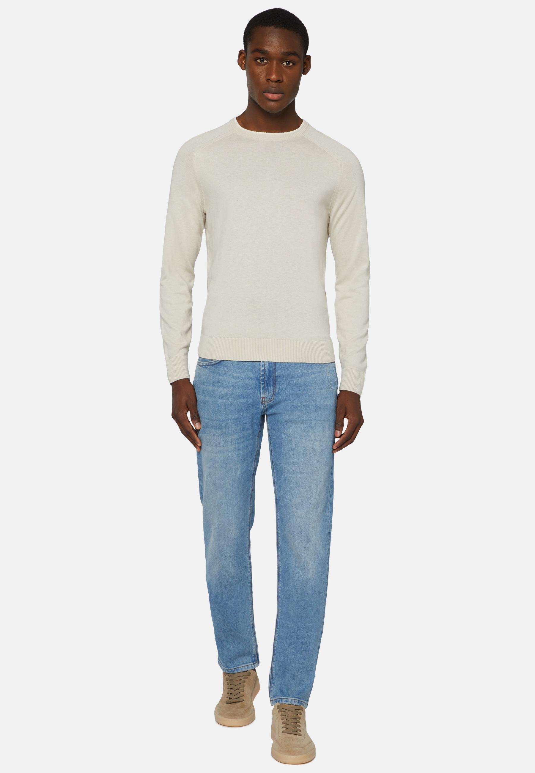 Stretch Denim Jeans Blue, Light Blue, large image number 1