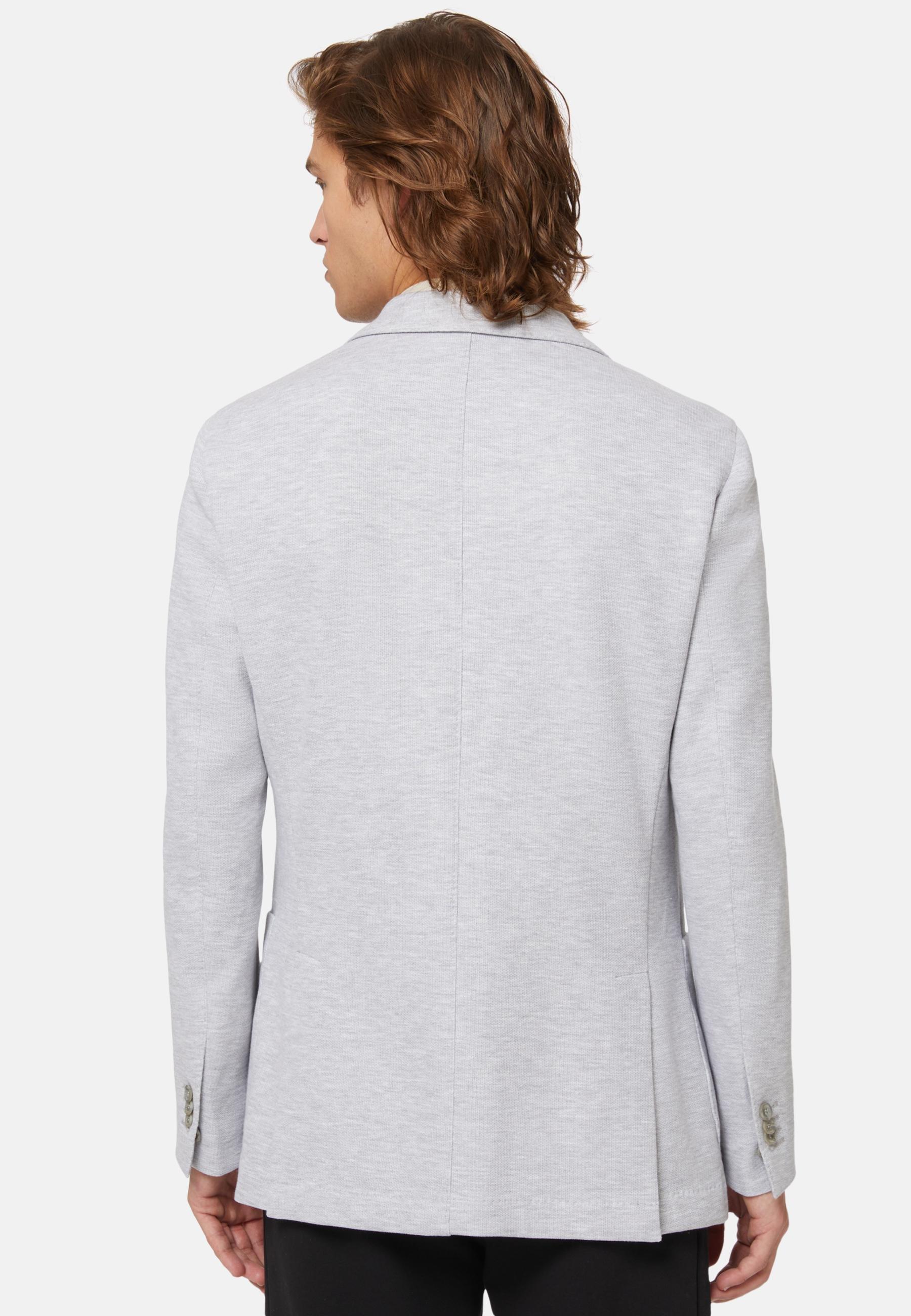 B-Jersey Cotton Jacket Grey, Light grey, large image number 1