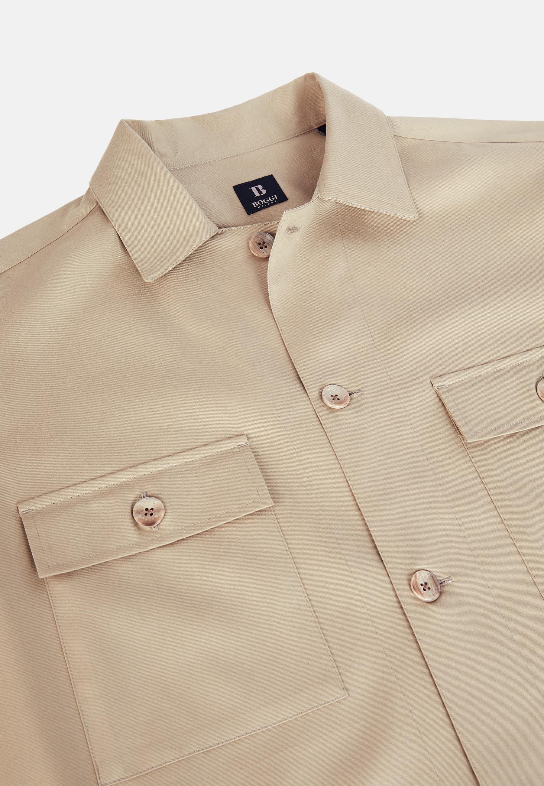 Camp Overshirt Beige, , large image number 3