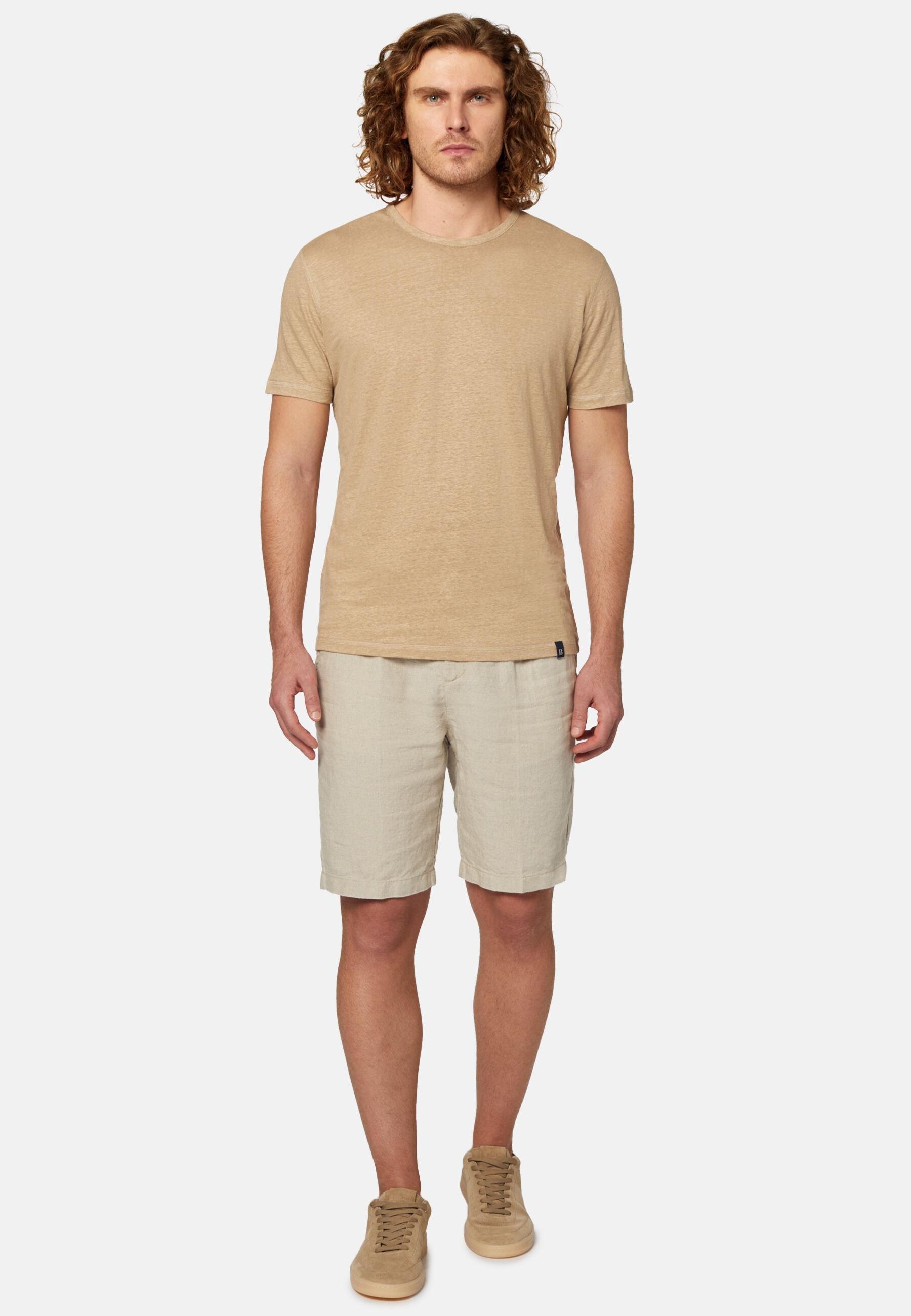 Linen Bermudas Beige, Sand, large image number 1