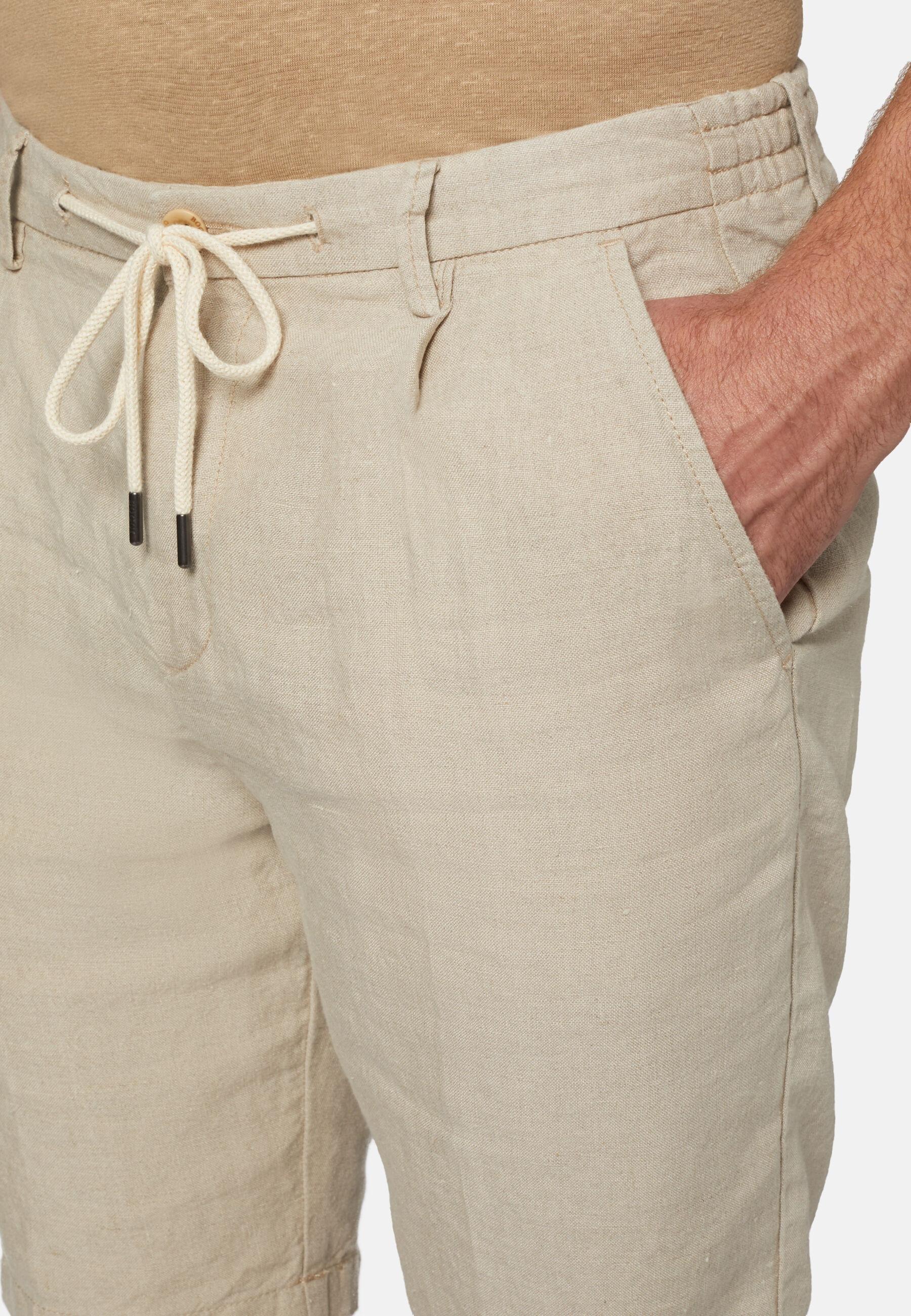 Linen Bermudas Beige, Sand, large image number 3