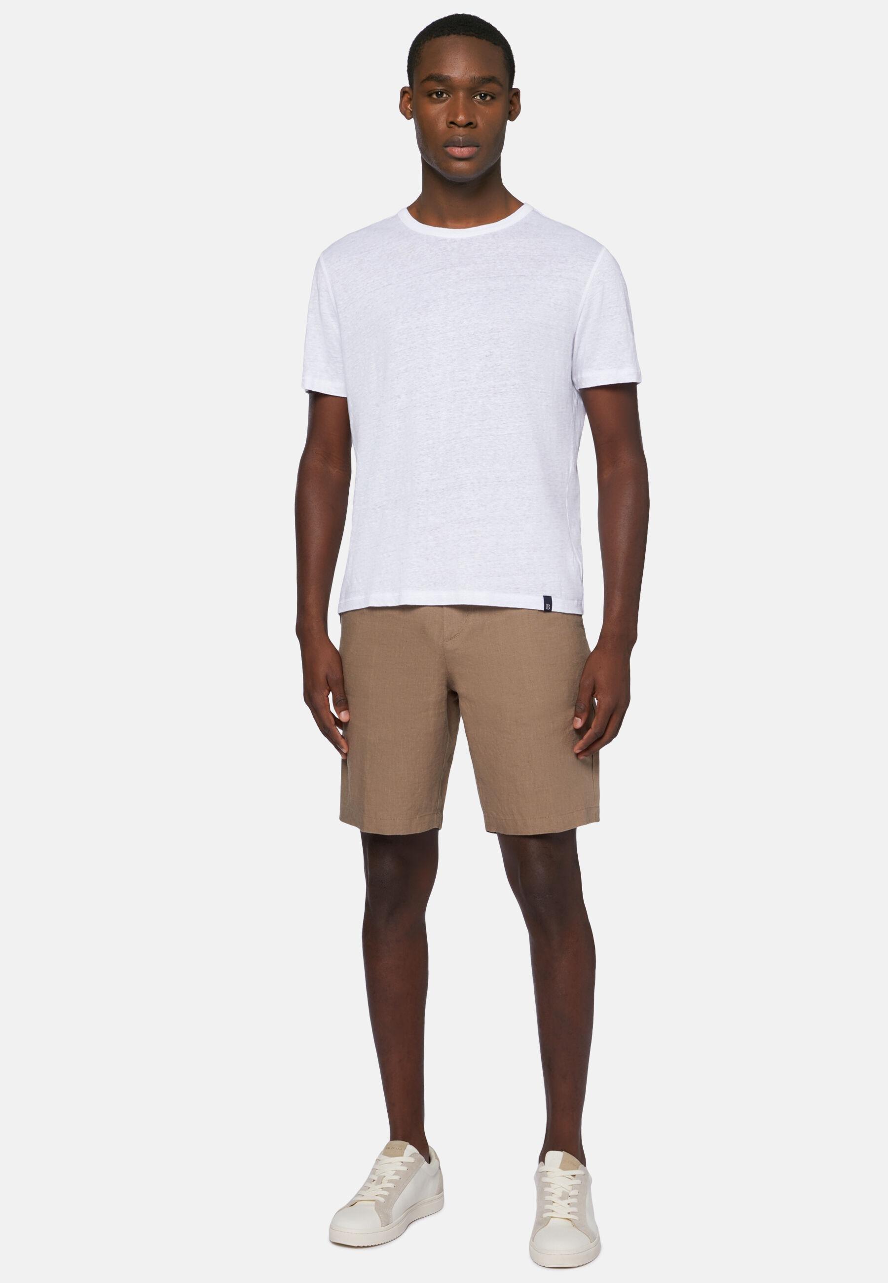 Short Sleeved Overshirt Blue, Taupe, large image number 3