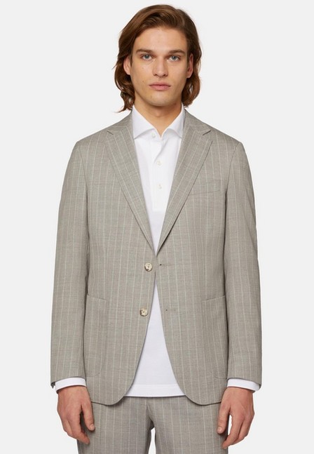 Boggi Milano - Grey Pinstripe Pure Wool Suit