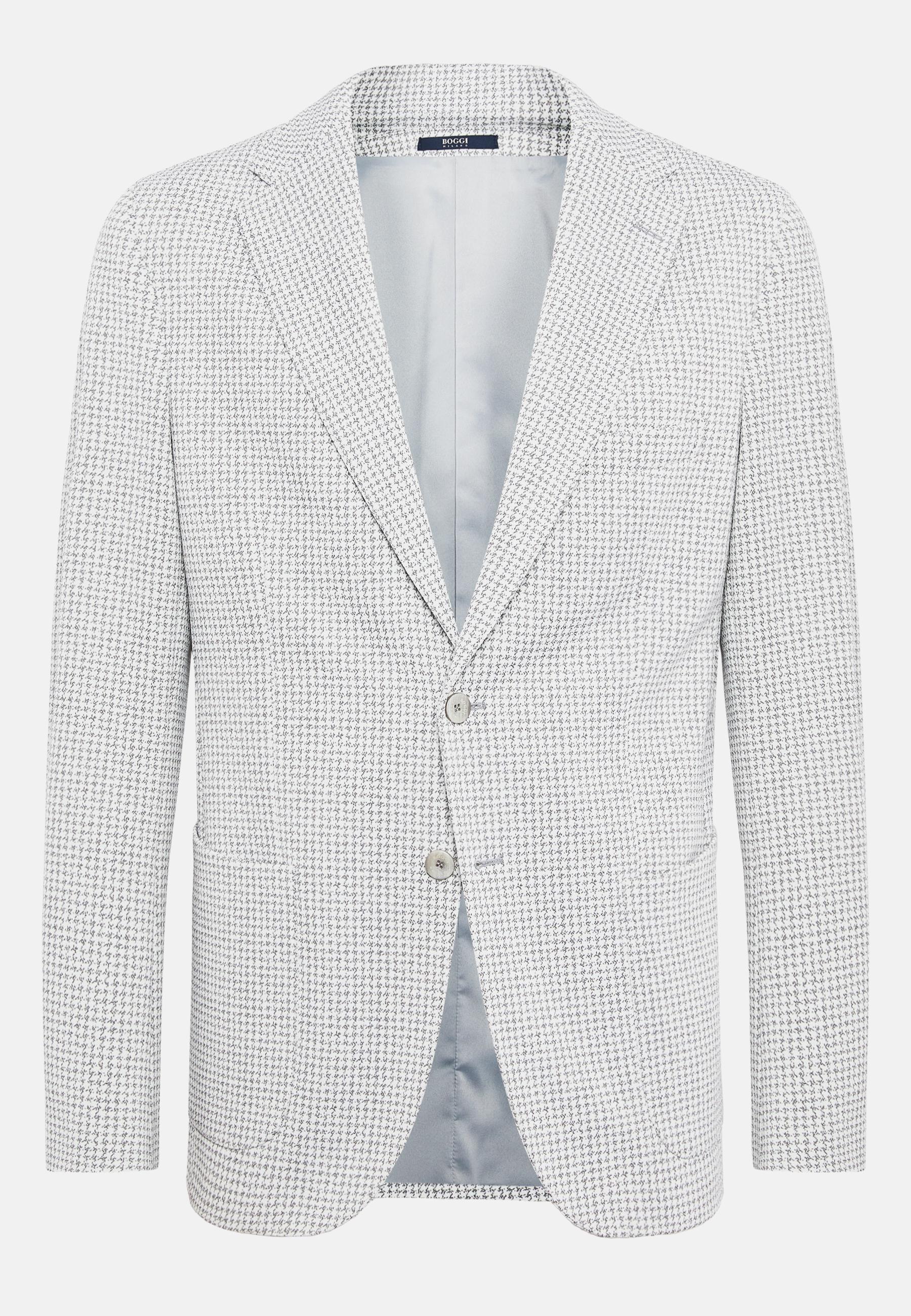 Houndstooth B Tech Jacket Grey, , large image number 1