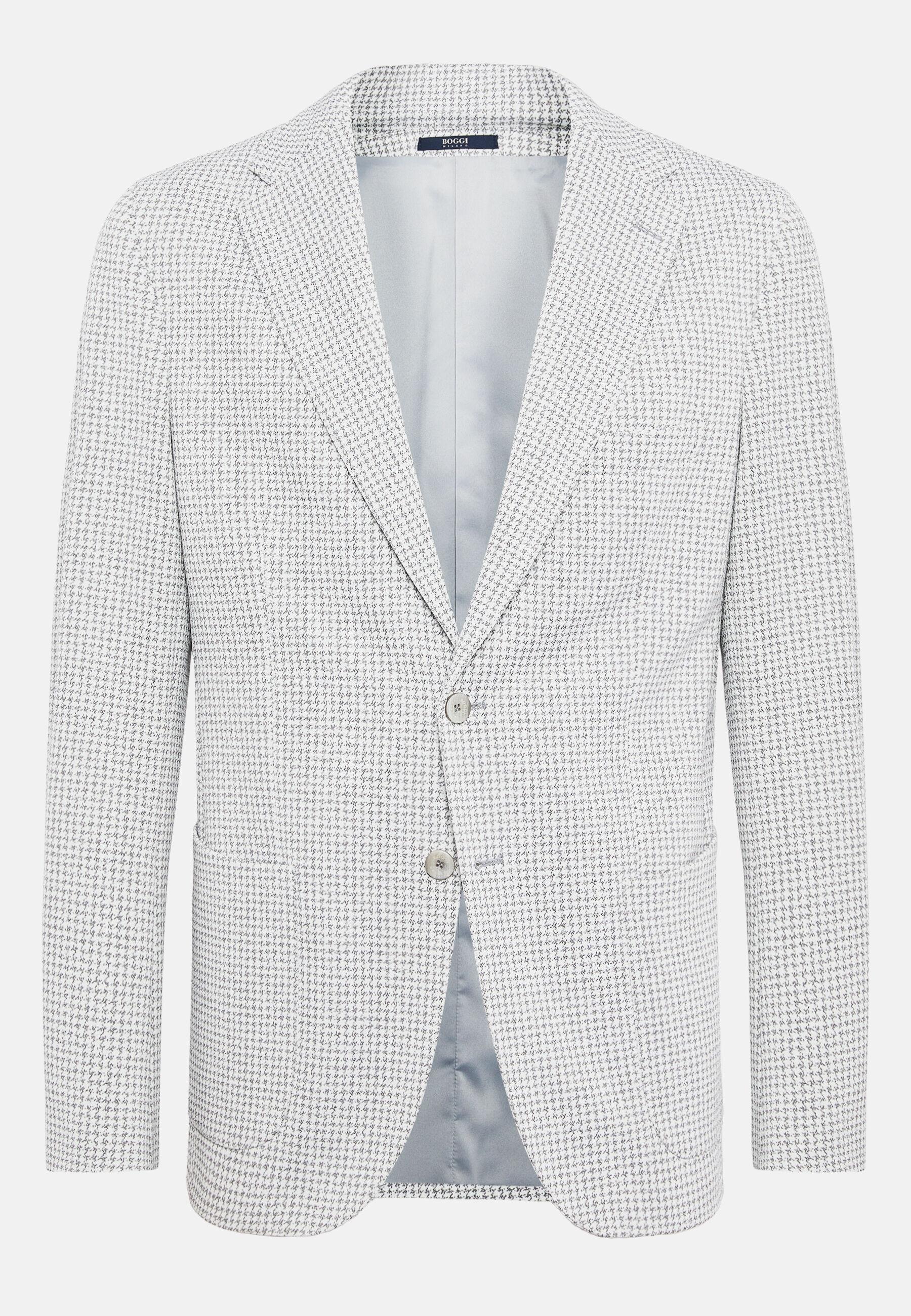 Houndstooth B Tech Jacket Grey, Light grey, large image number 5