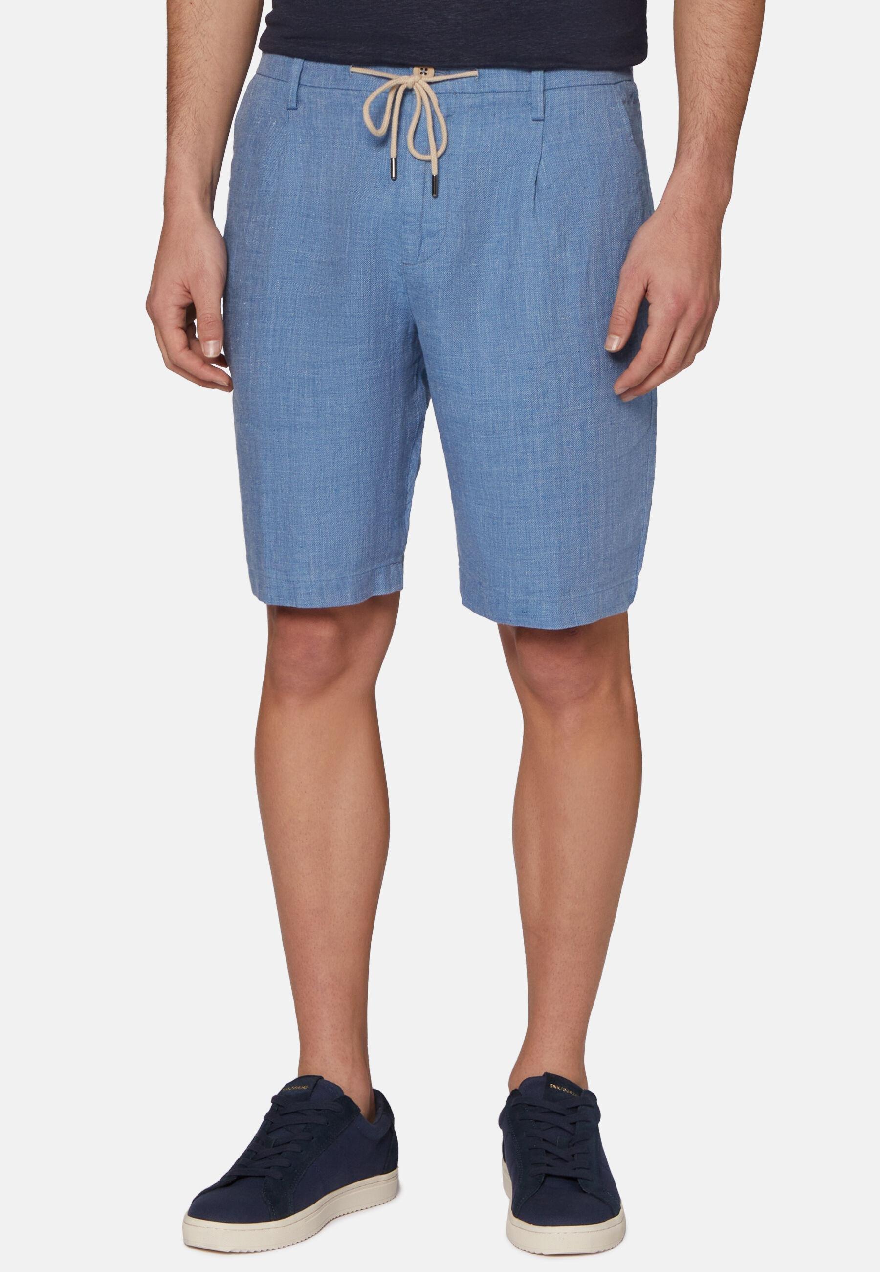 In Linen Bermudas, Light Blue, large image number 1