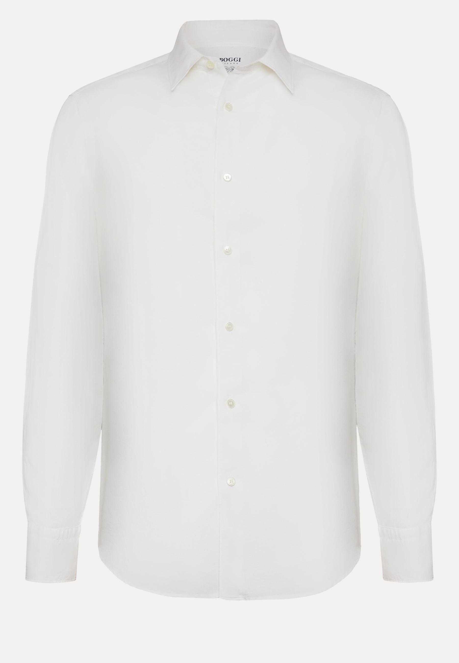Boggi Milano - White Tencel Linen Shirt