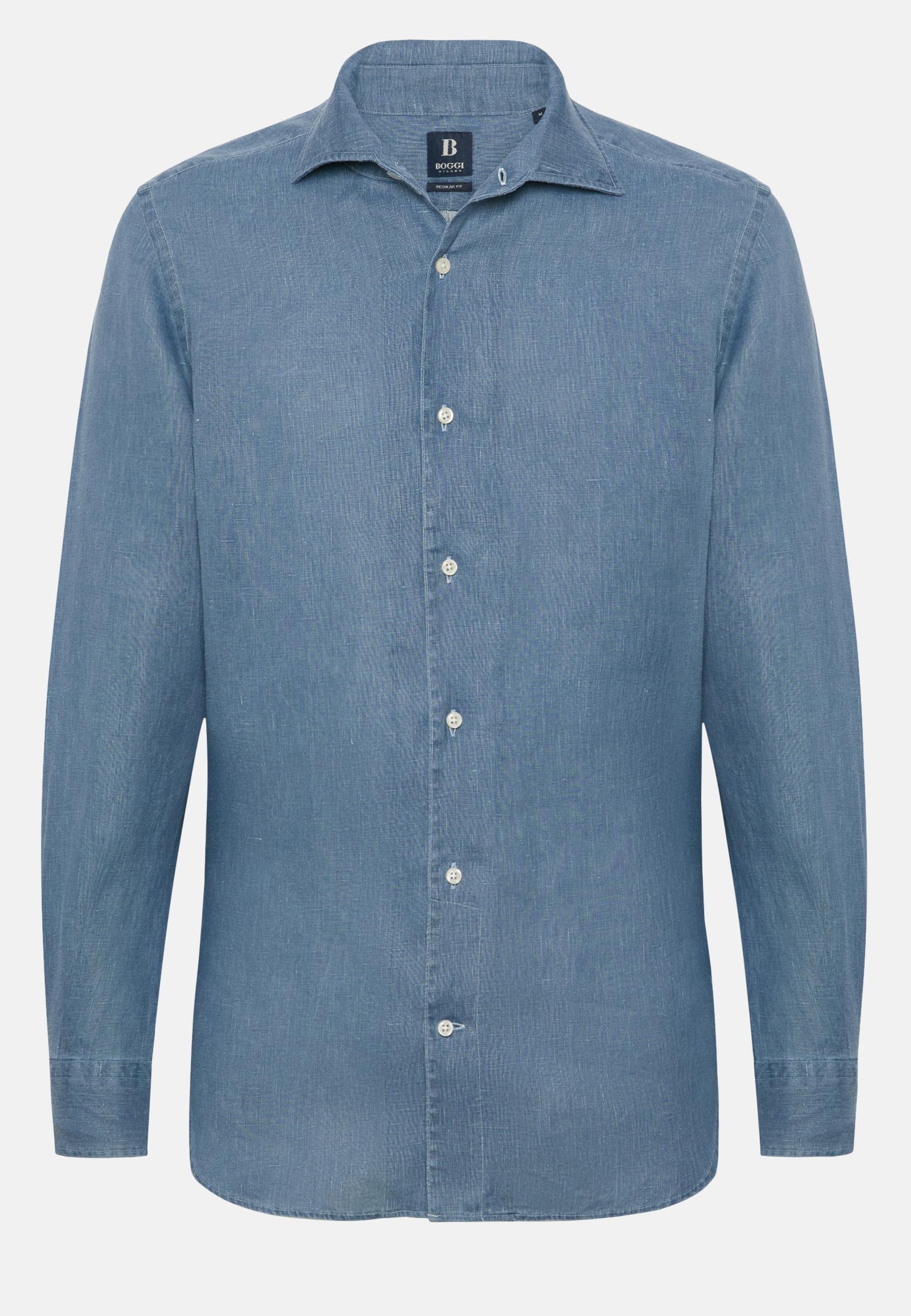 Boggi Milano - Blue Linen Shirt