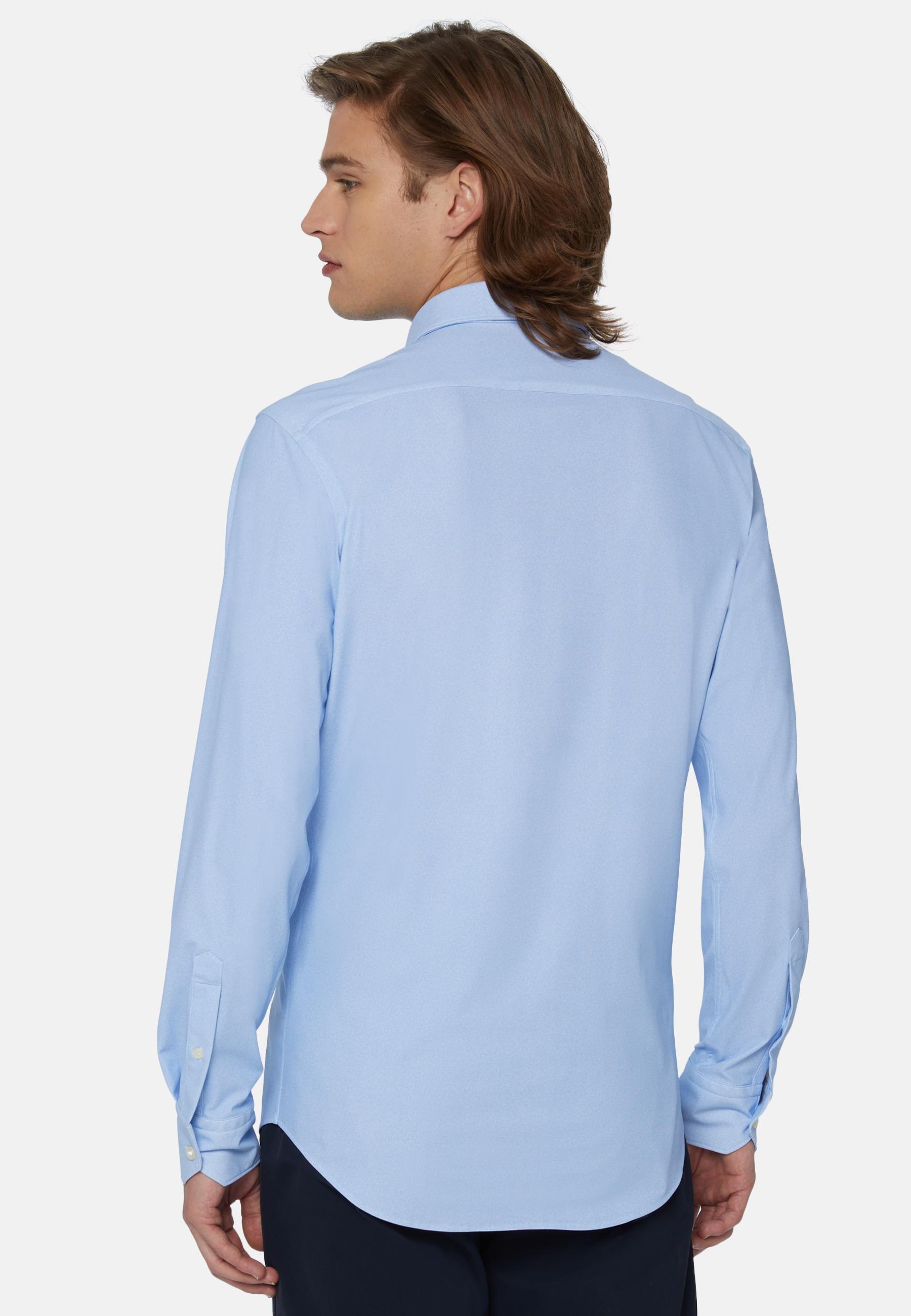 Shirt In Stretch Nylon Blue, Light Blue, large image number 4