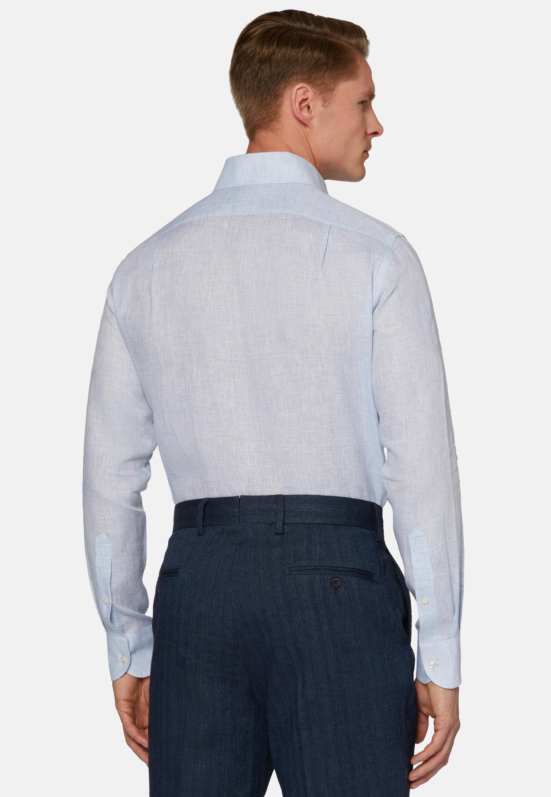 Linen Shirt Blue, , large image number 1