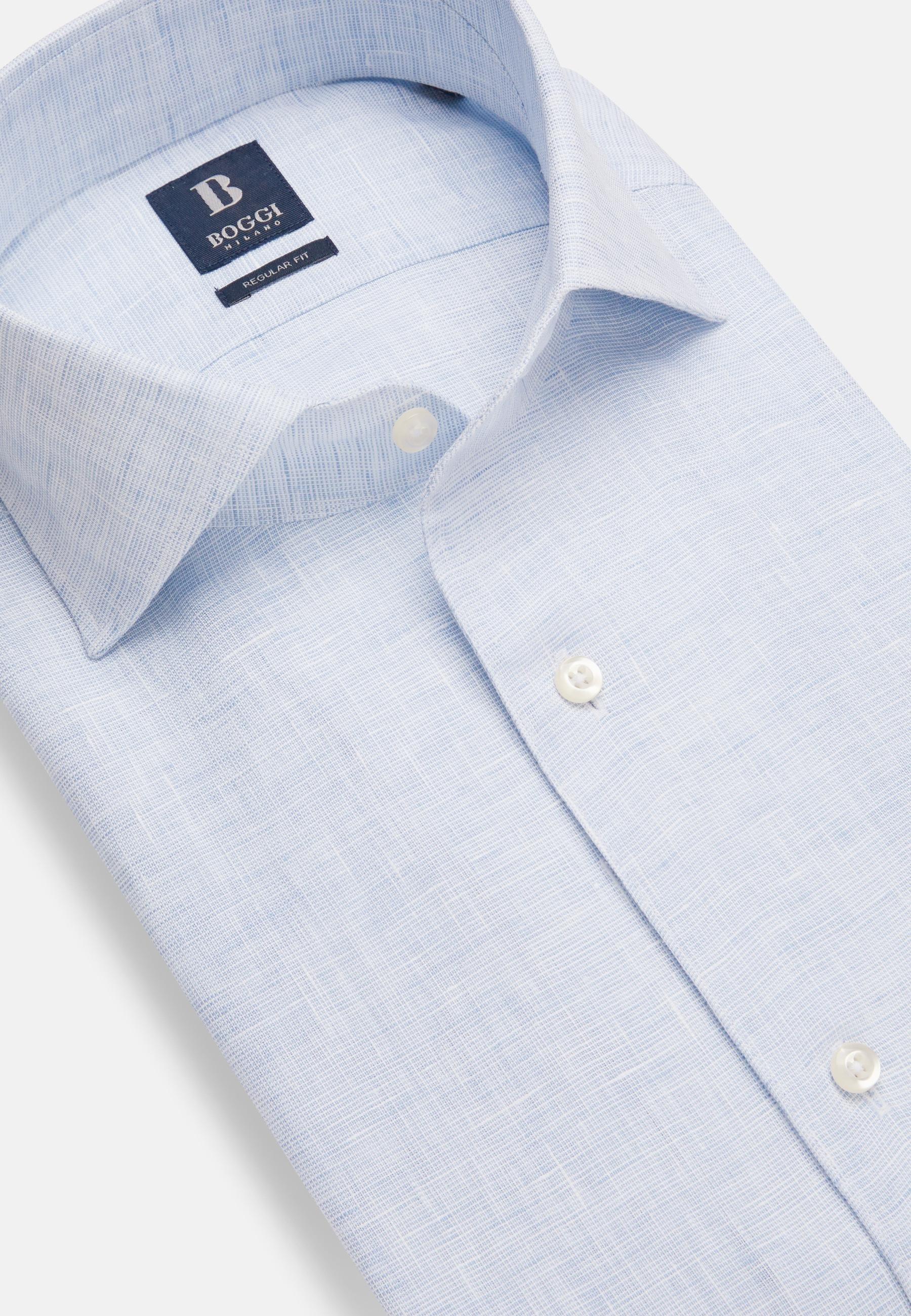 Linen Shirt Blue, , large image number 3