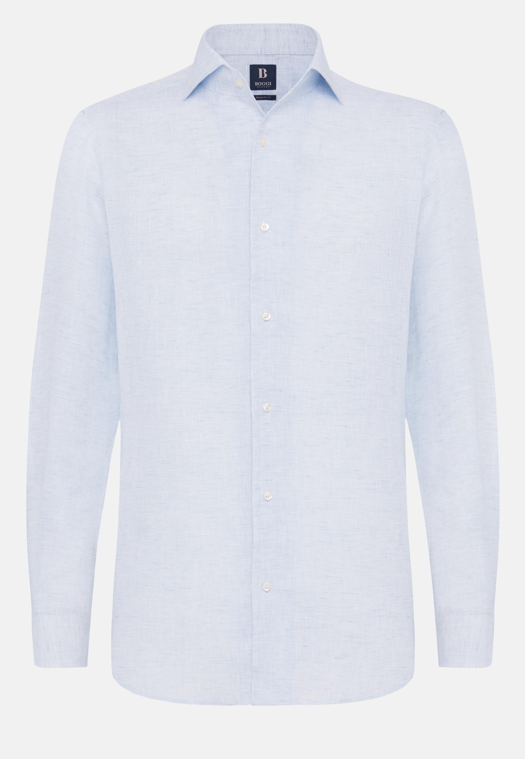 Linen Shirt Blue, , large image number 4