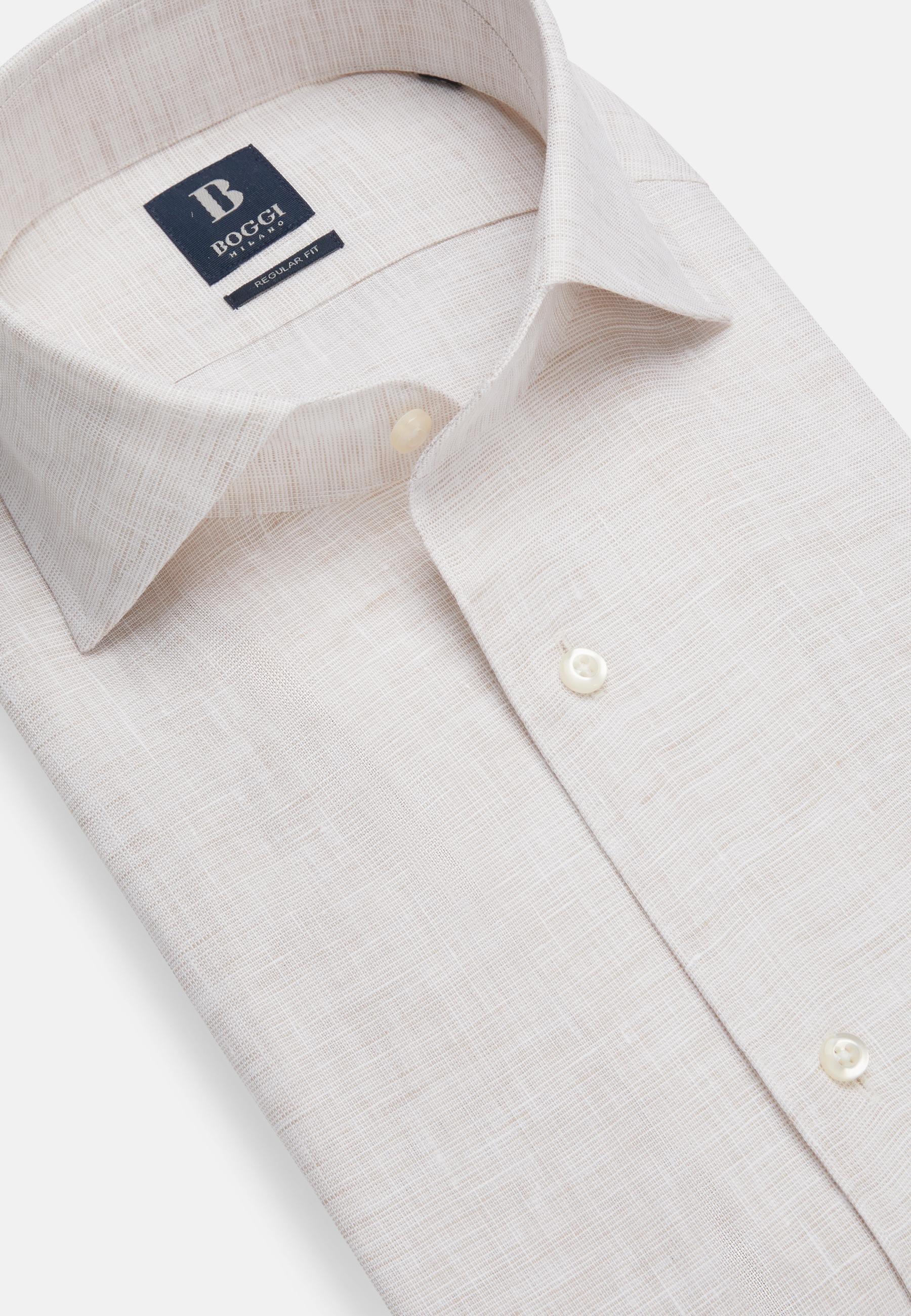 Linen Shirt Beige, , large image number 3