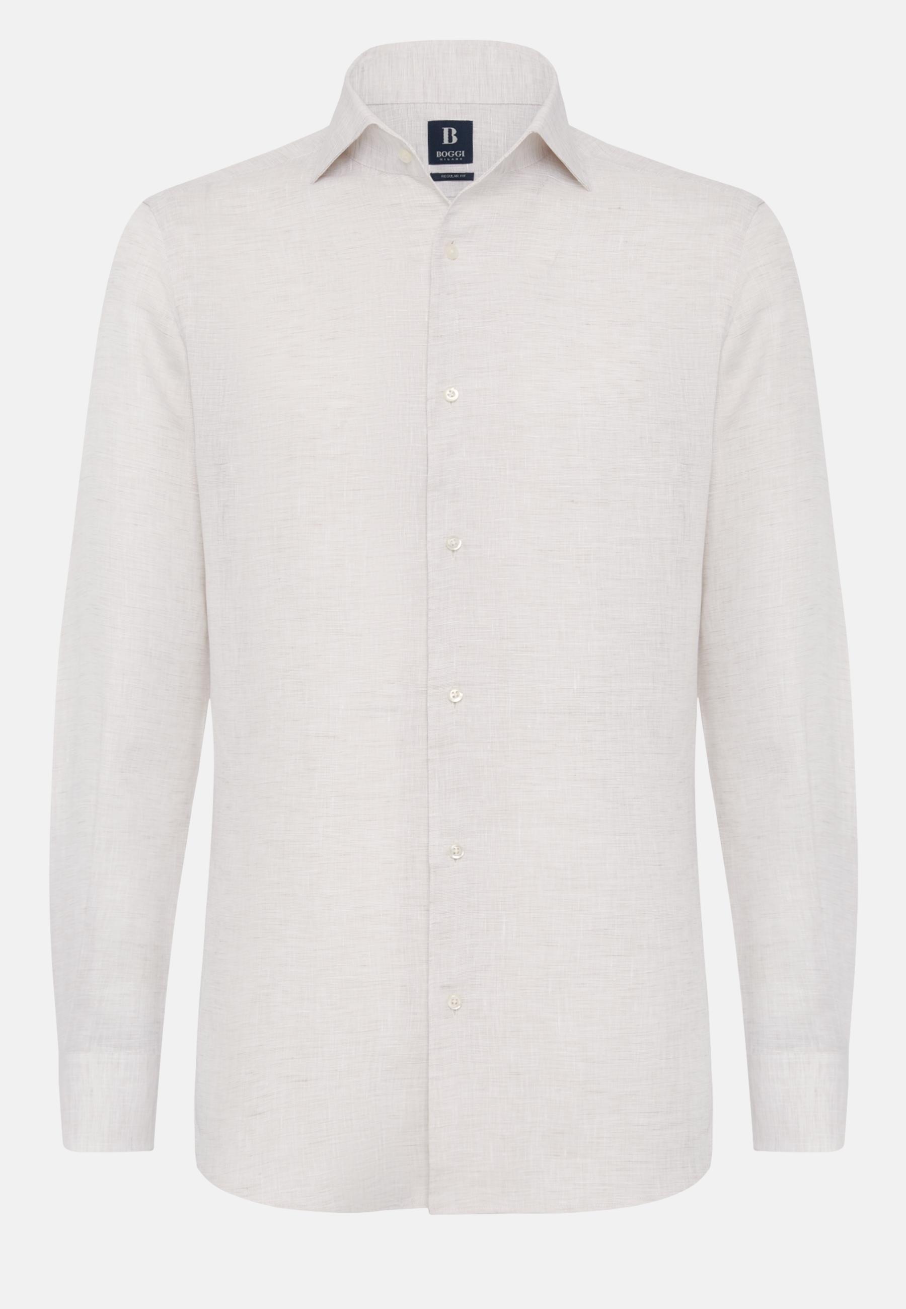 Linen Shirt Beige, , large image number 4