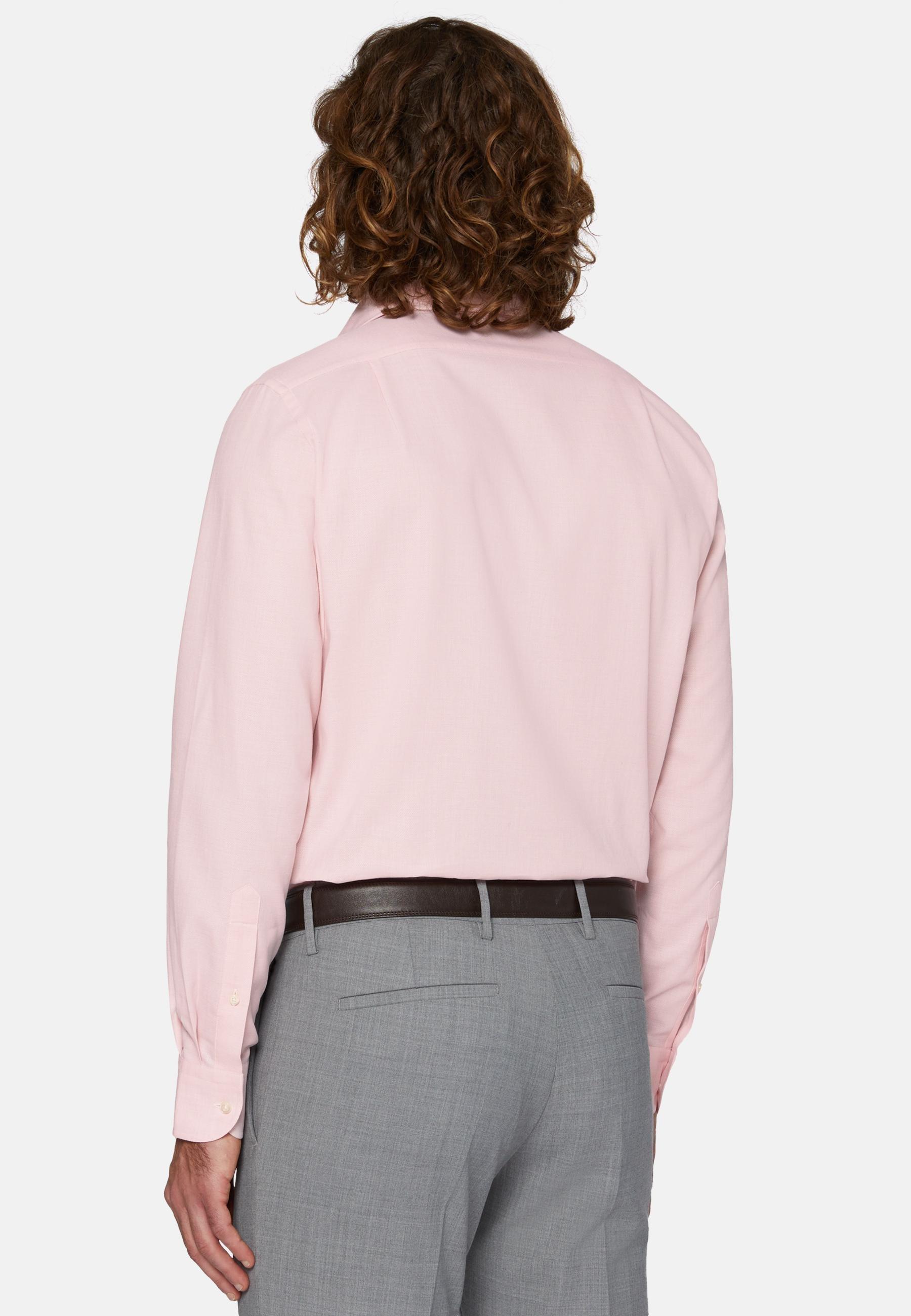 Cotton Dobby Shirt Pink, Pink, large image number 3