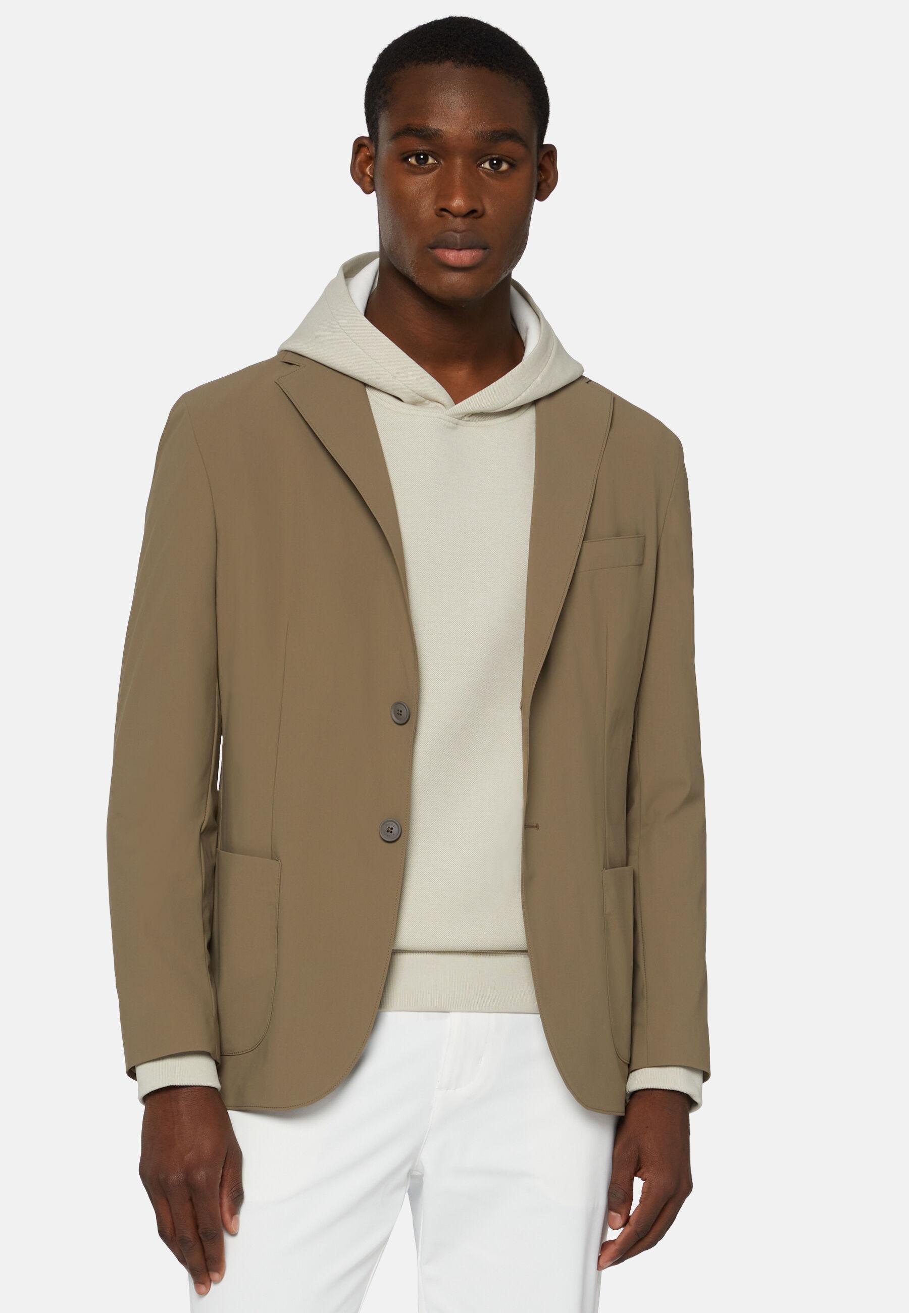 B-Tech Stretch Nylon Jacket Beige, Beige, large image number 0