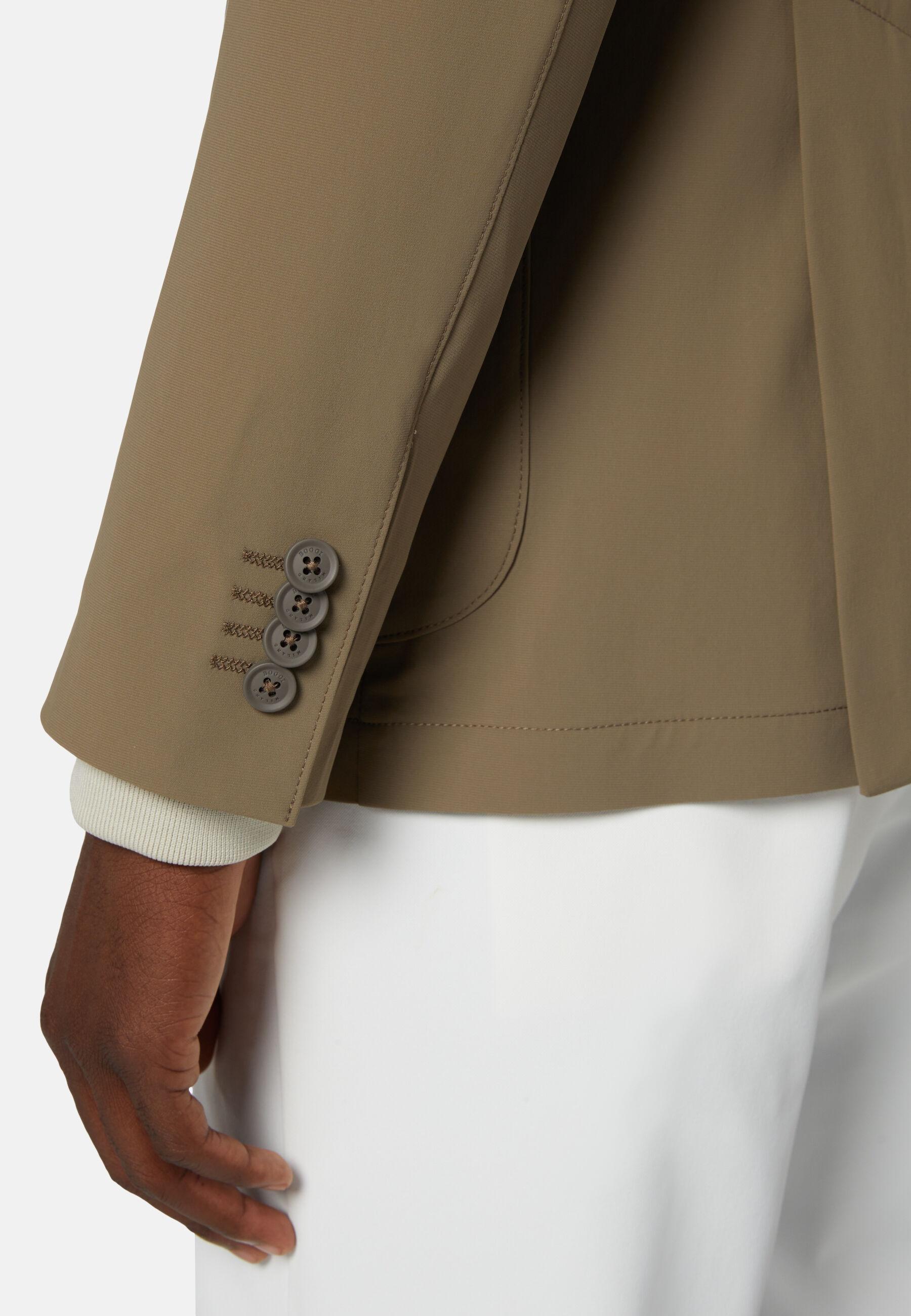 B-Tech Stretch Nylon Jacket Beige, Beige, large image number 3