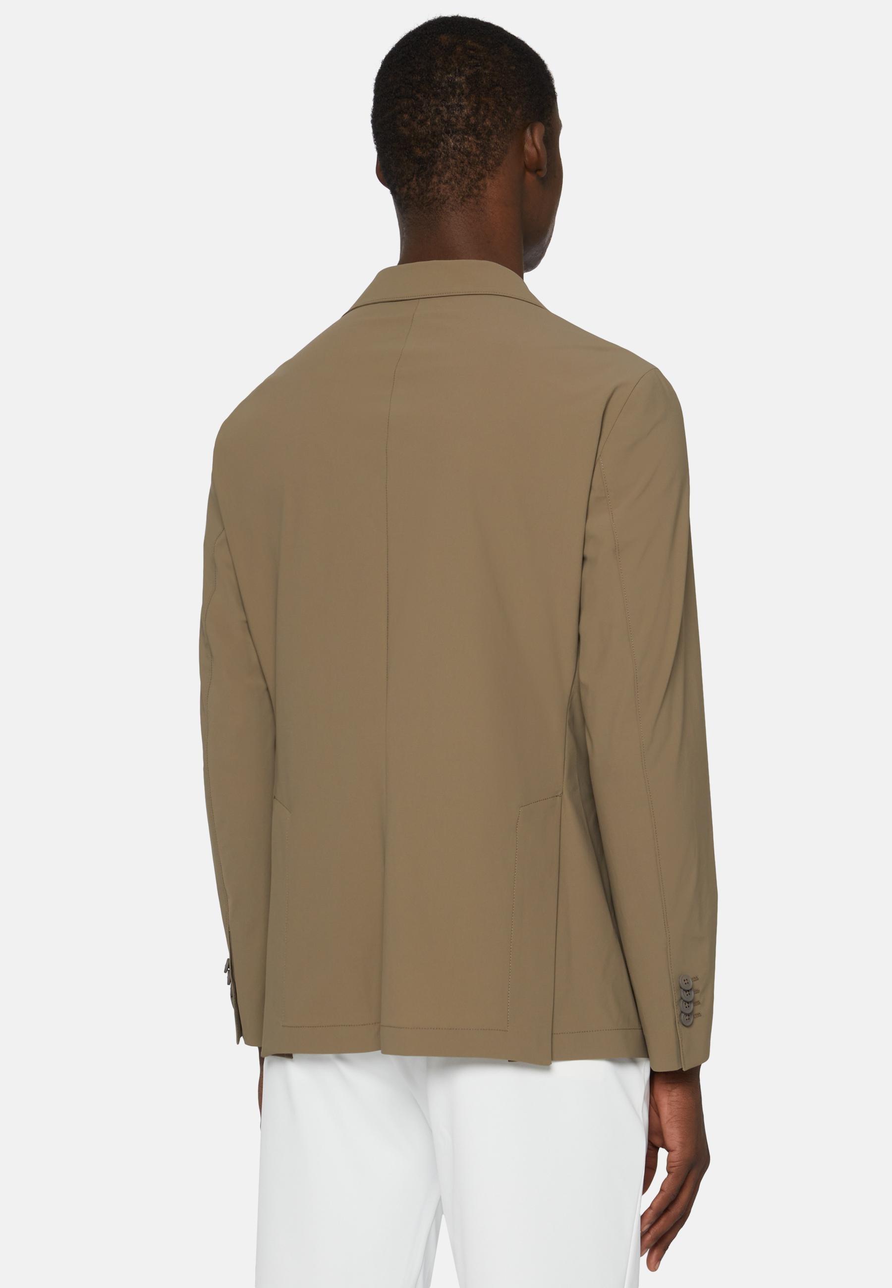 B-Tech Stretch Nylon Jacket Beige, Beige, large image number 4