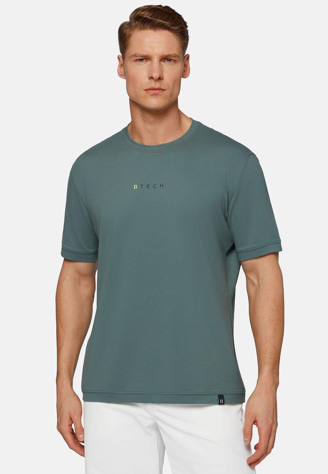 Pique Polo T-Shirt Green, Green, large image number 3