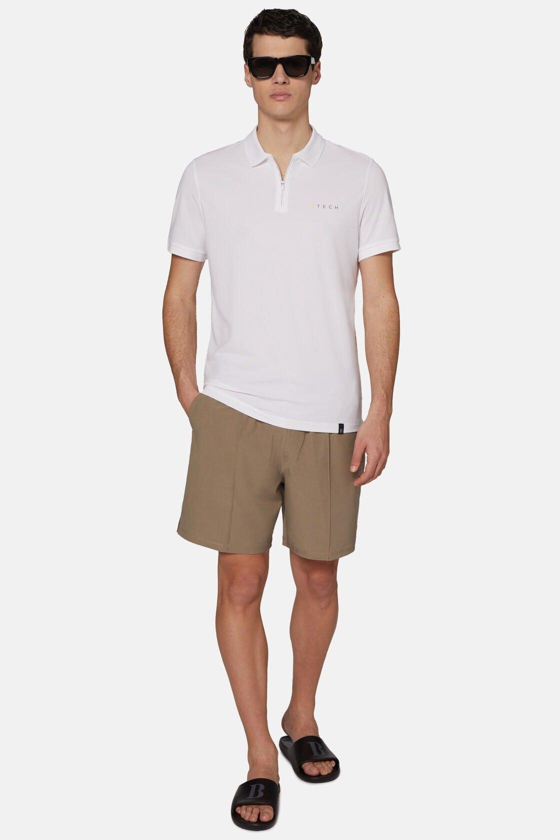 Pique Polo T-Shirt Blue, White, large image number 0