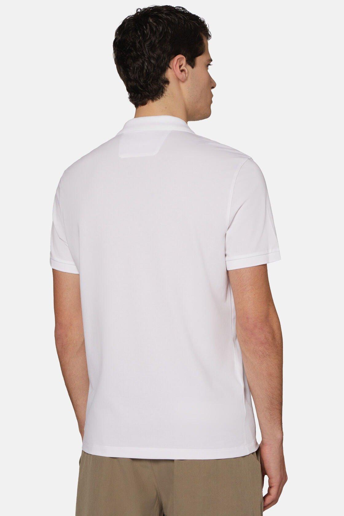 Pique Polo T-Shirt Blue, White, large image number 2