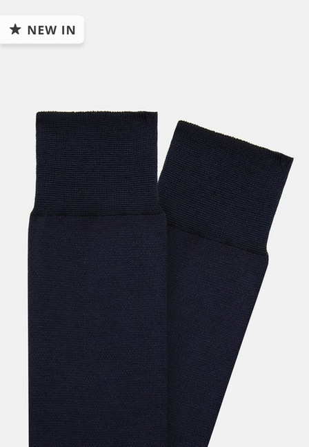 Boggi Milano - Navy Cotton Oxford Socks