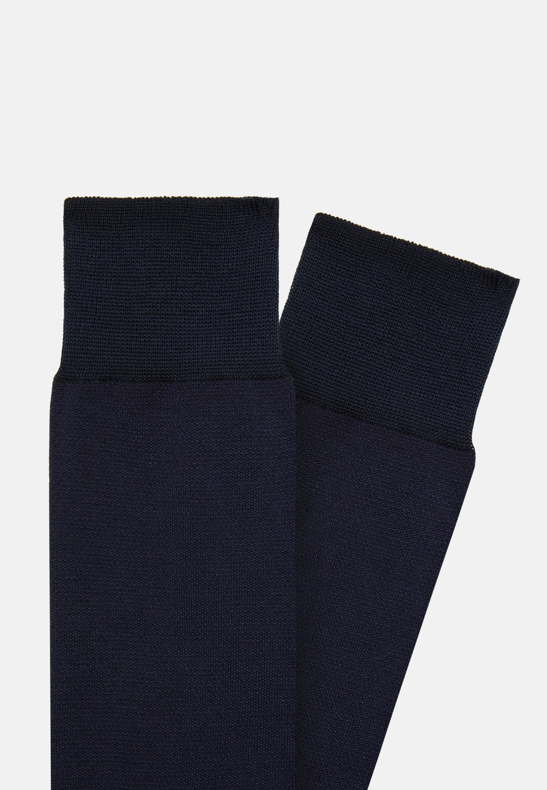 Navy Cotton Oxford Socks, Navy blue, large image number 0
