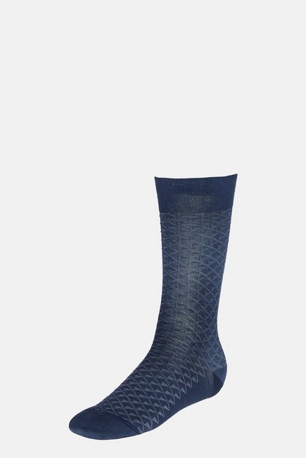 Boggi Milano - Blue Jacquard Socks