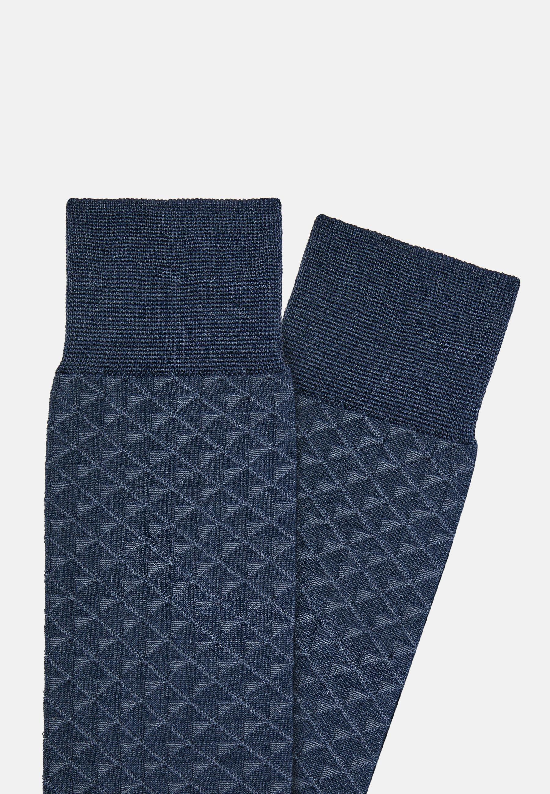 Boggi Milano - Blue Jacquard Socks