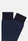 Boggi Milano - Navy Geometric Pattern Socks