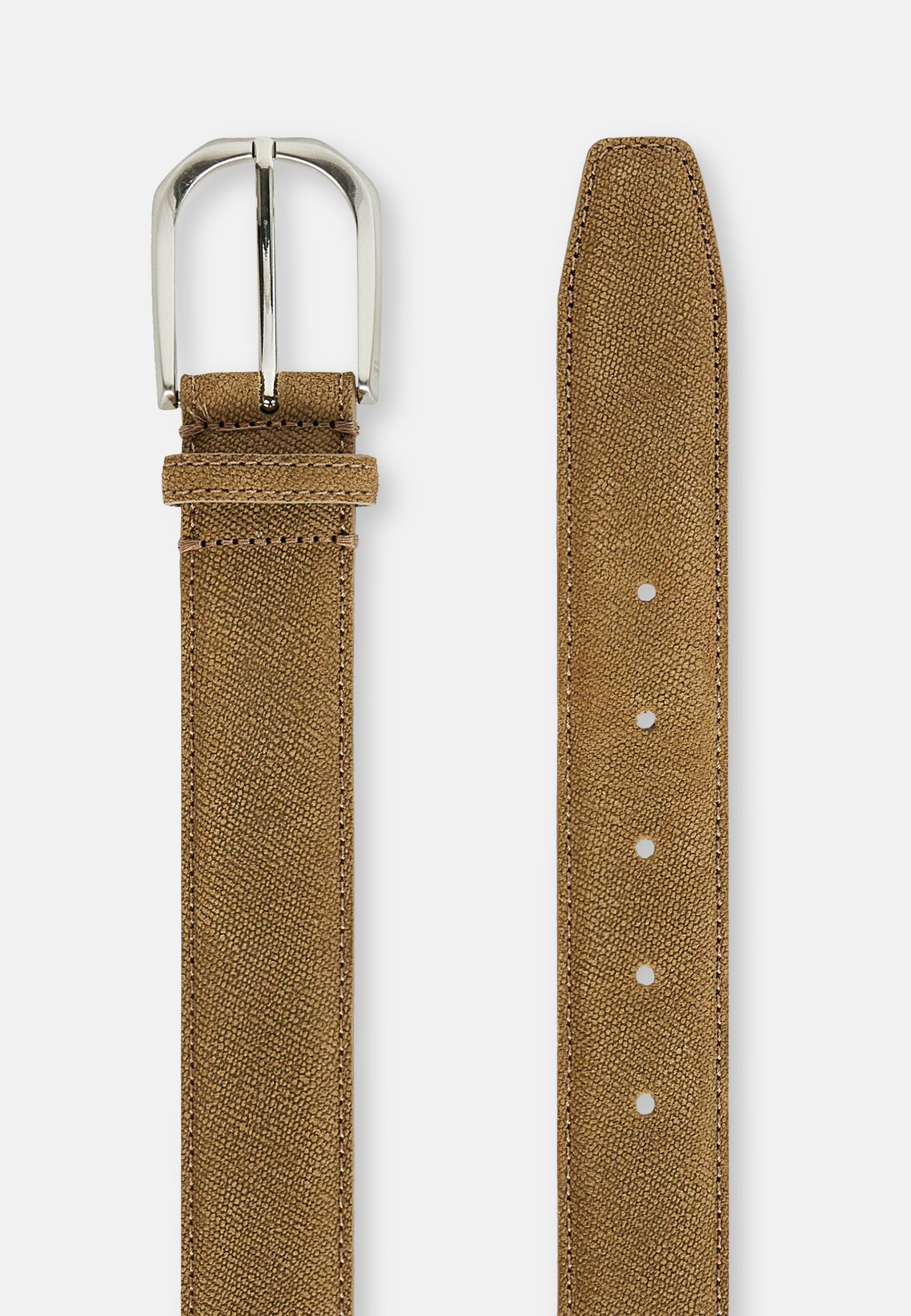 Printed Suede Belt Beige, Beige, large image number 2