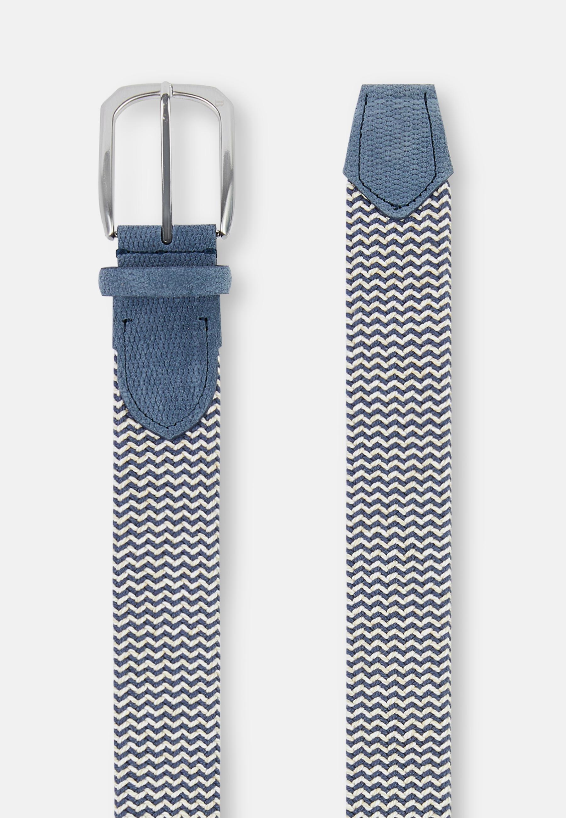 Tubular Cotton Sash Belt Blue, , large image number 0