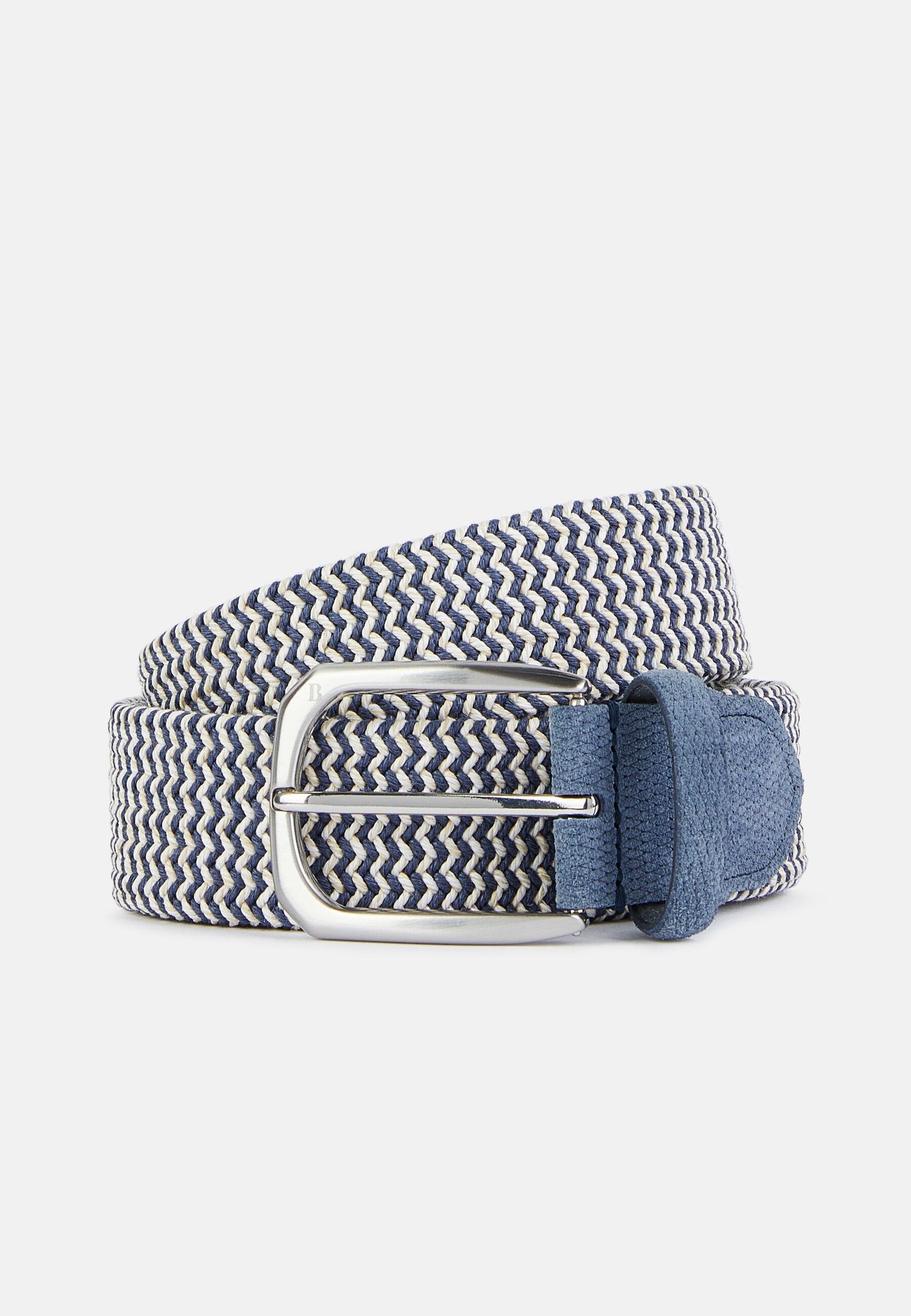 Tubular Cotton Sash Belt, Blue, Blue, large image number 2