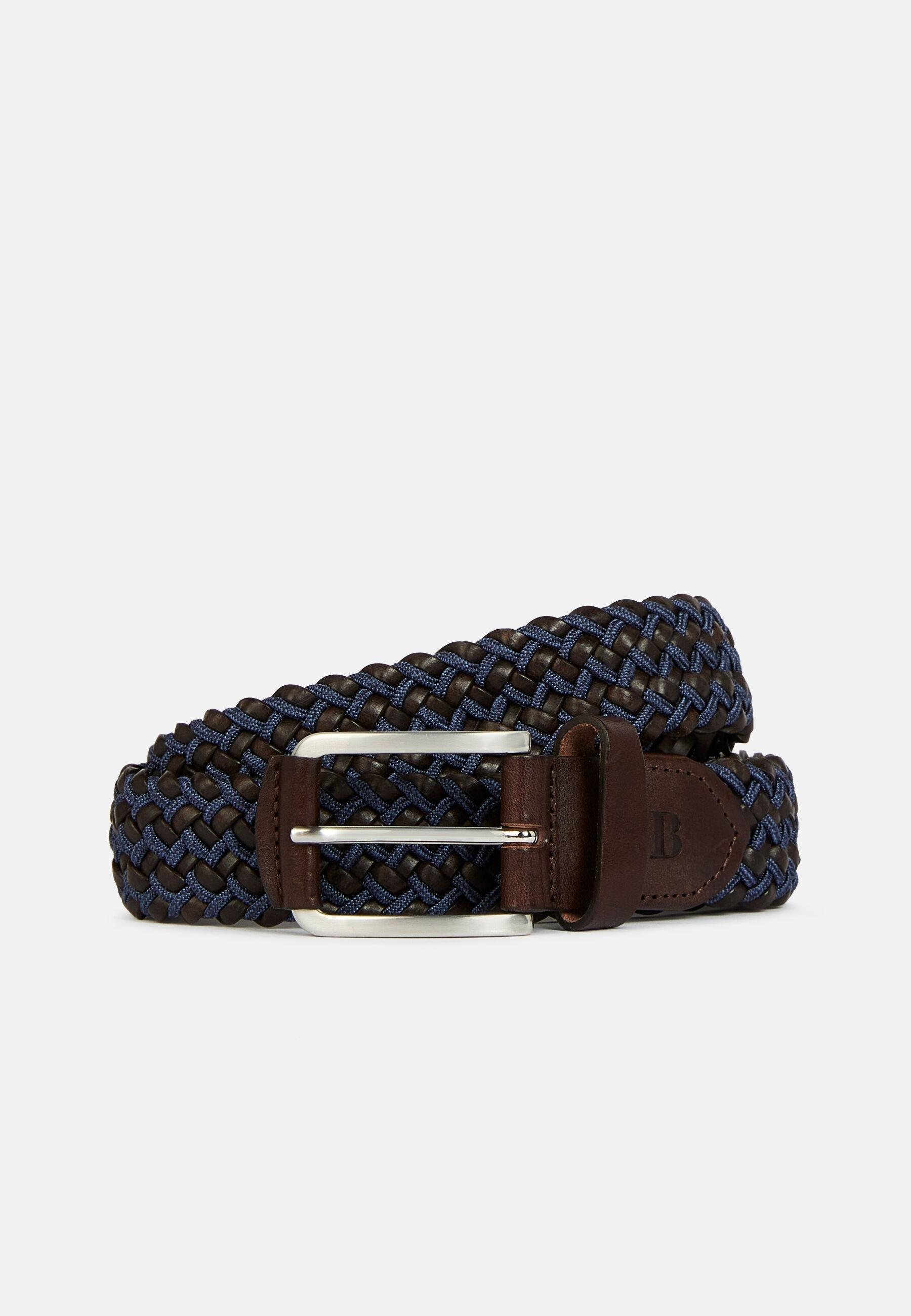 Stretch Woven Belt, Brown, Brown, large image number 2