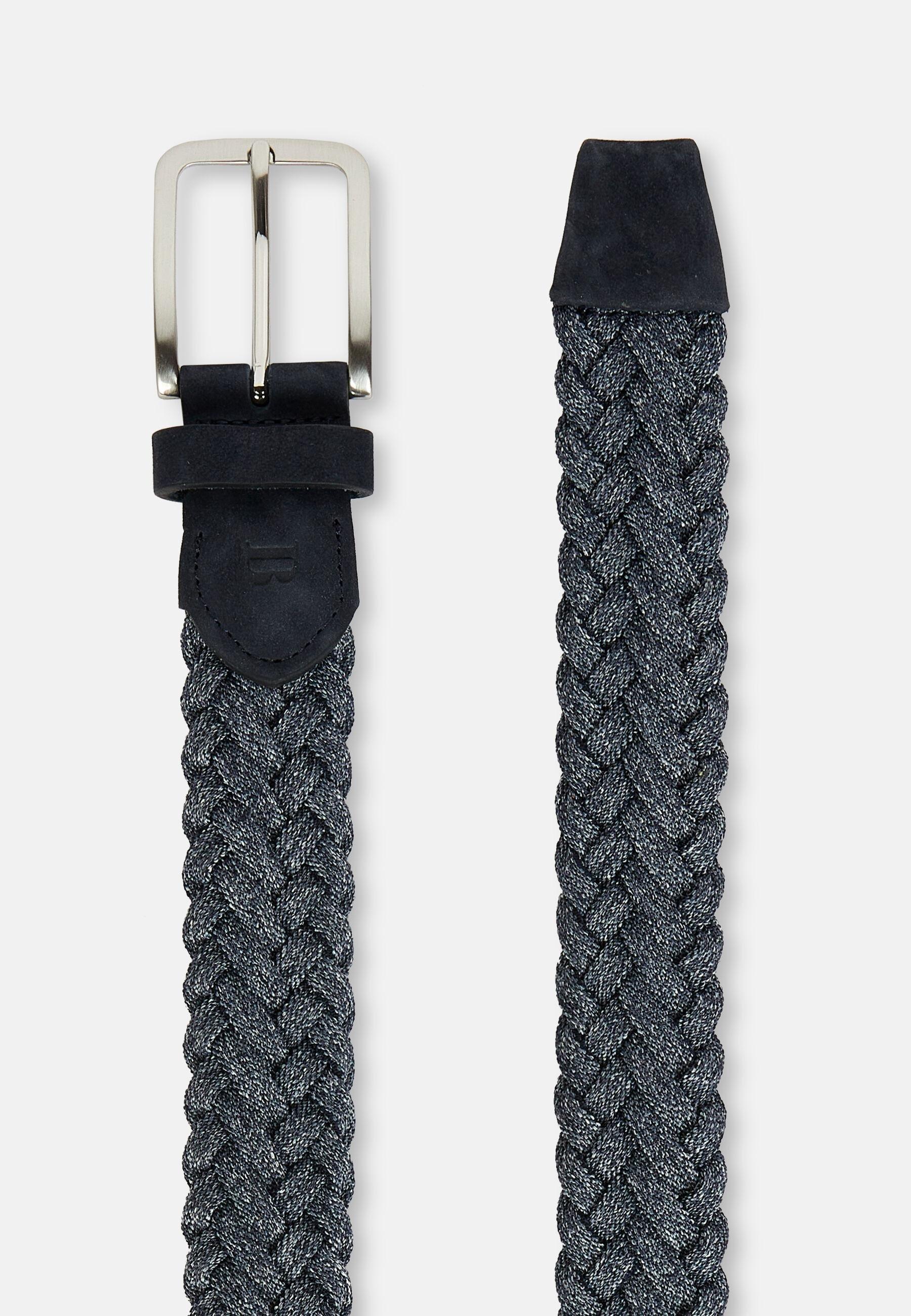Technical Yarn Stretch Woven Belt Navy, Navy blue, medium