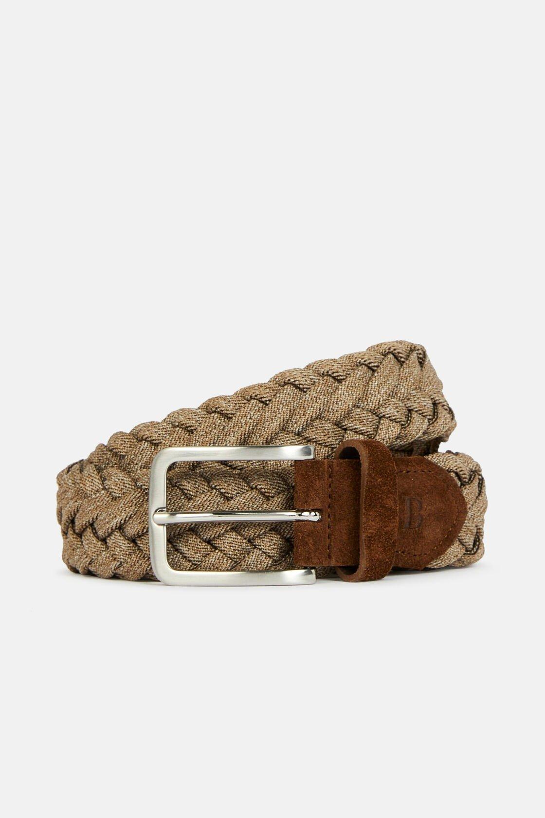 Technical Yarn Stretch Woven Belt Beige, , large image number 0