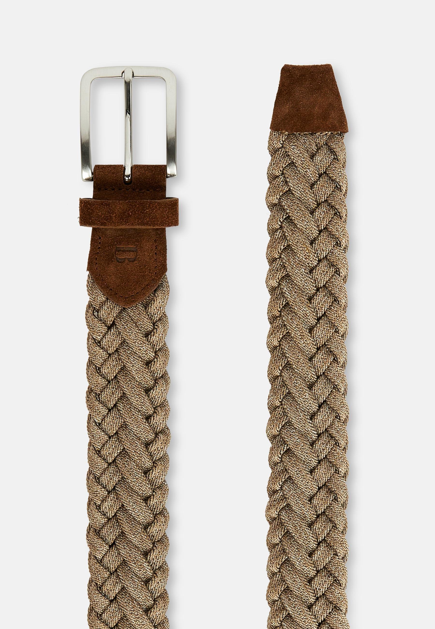 Technical Yarn Stretch Woven Belt Beige, , large image number 1