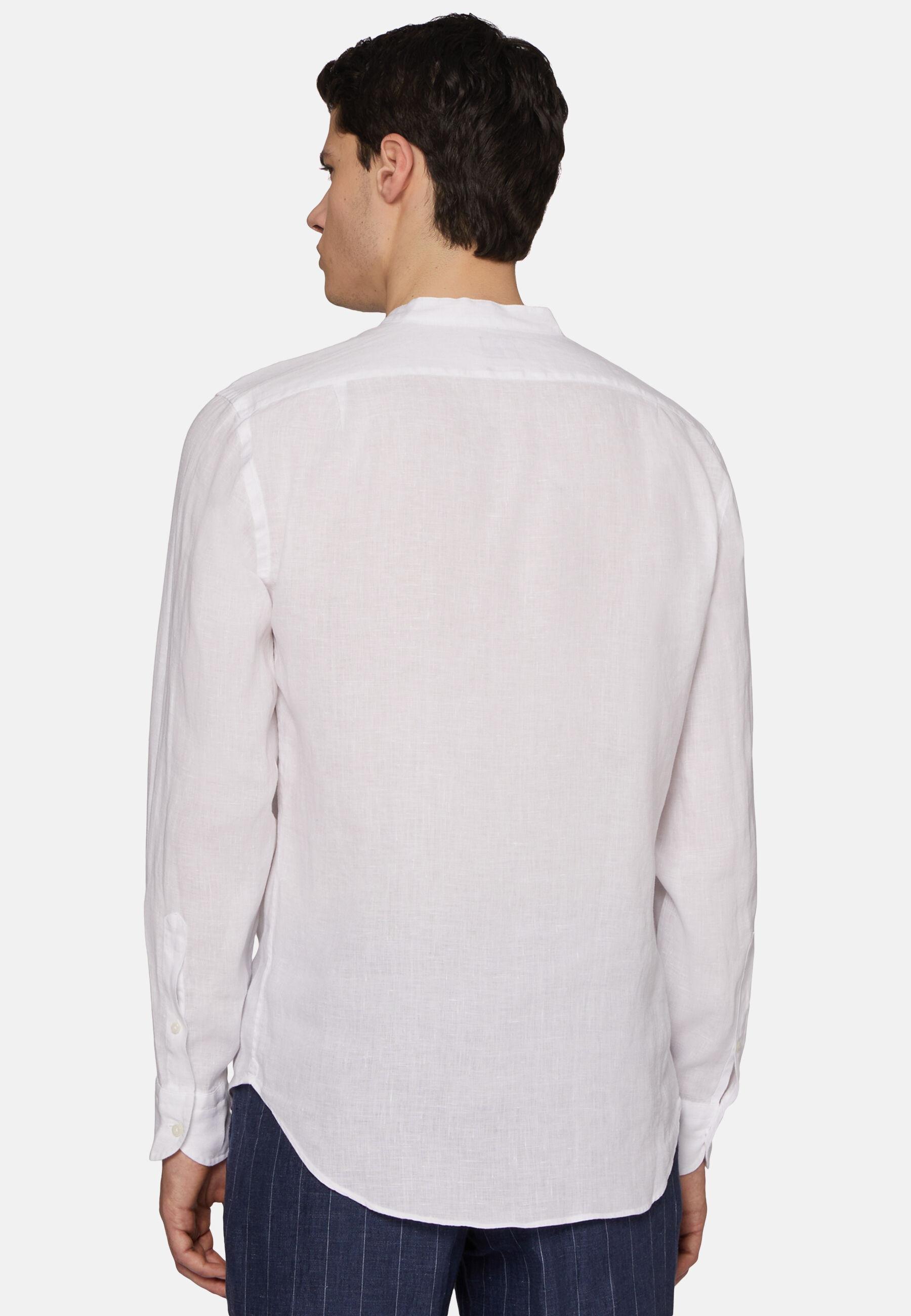 Linen Shirt White, White, medium