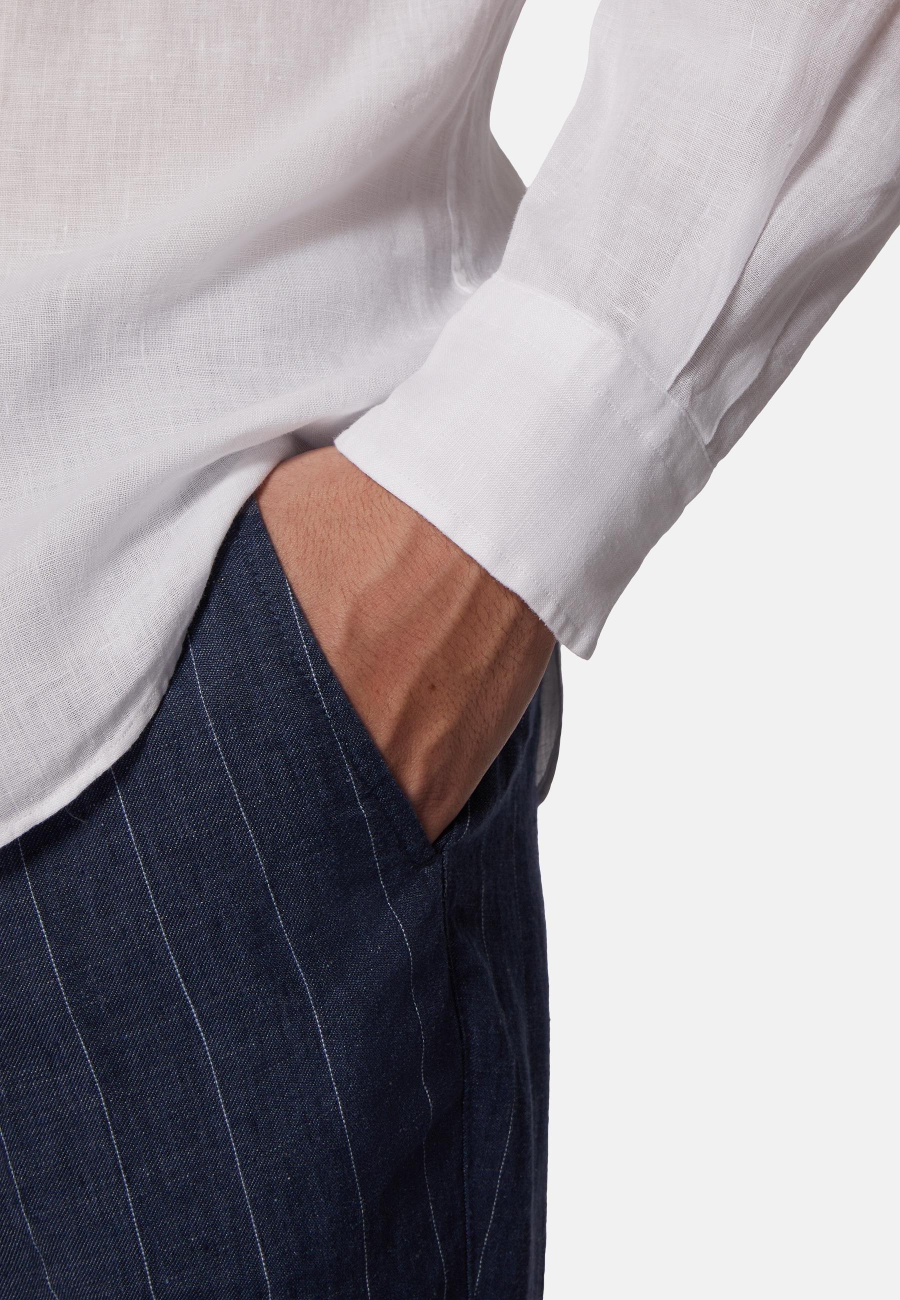 Linen Shirt White, White, large image number 3