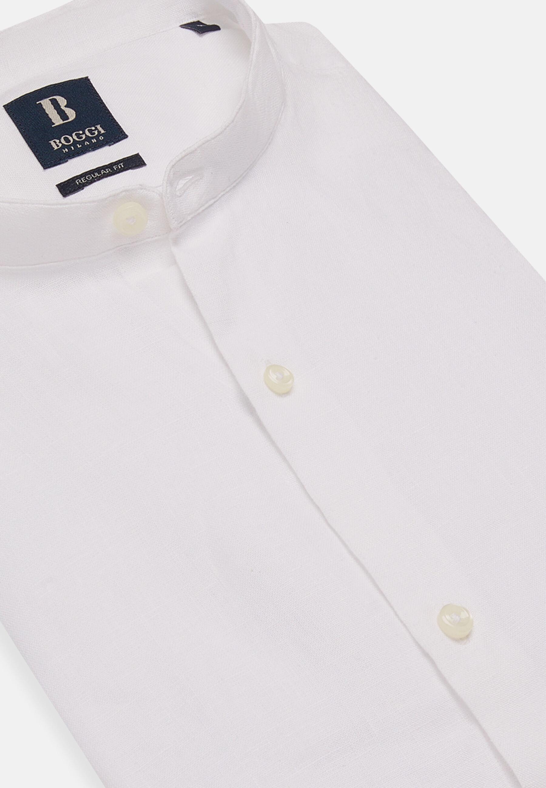 Linen Shirt White, 3901_WHIT, large image number 5