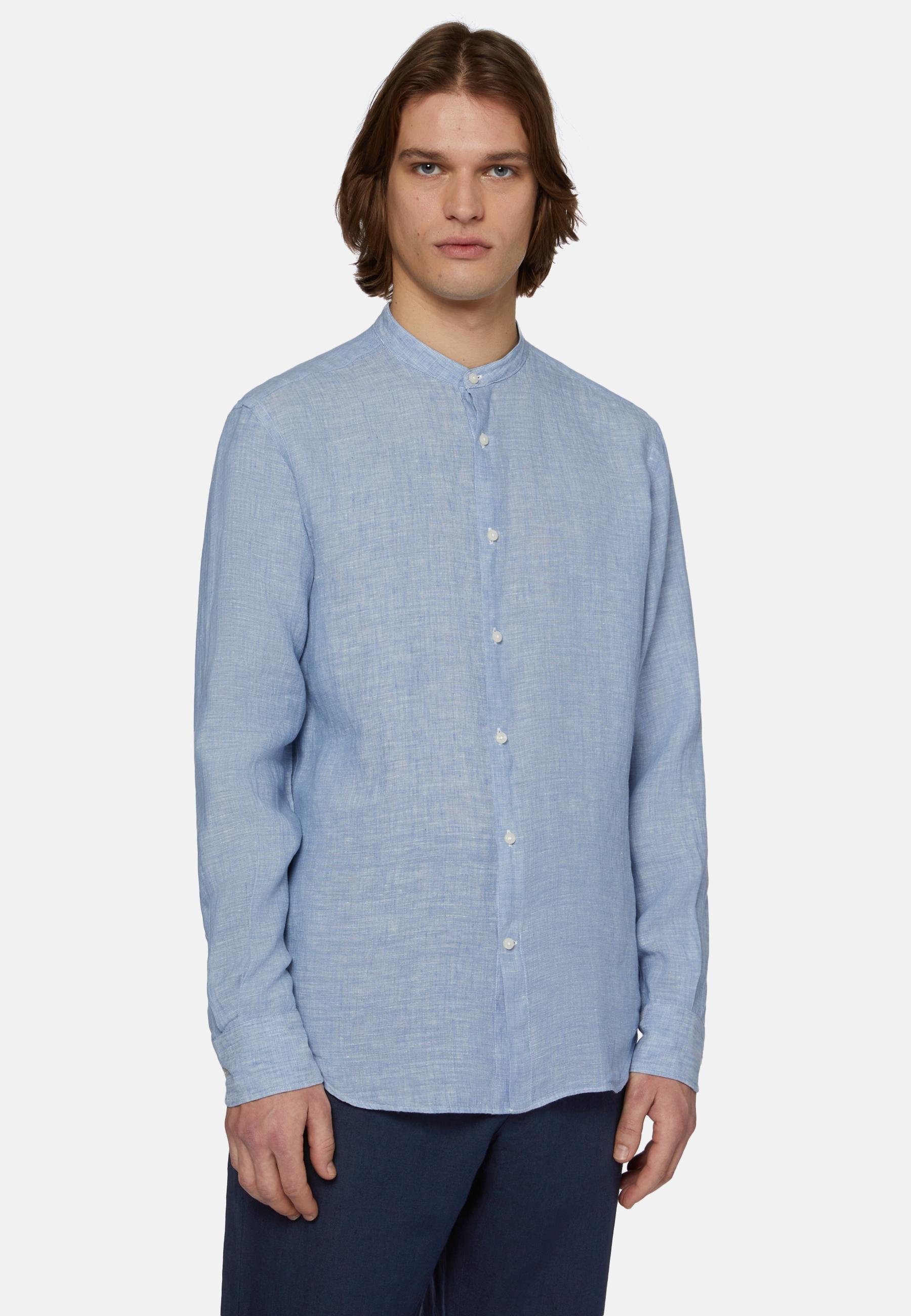 Linen Shirt Blue, , large image number 0