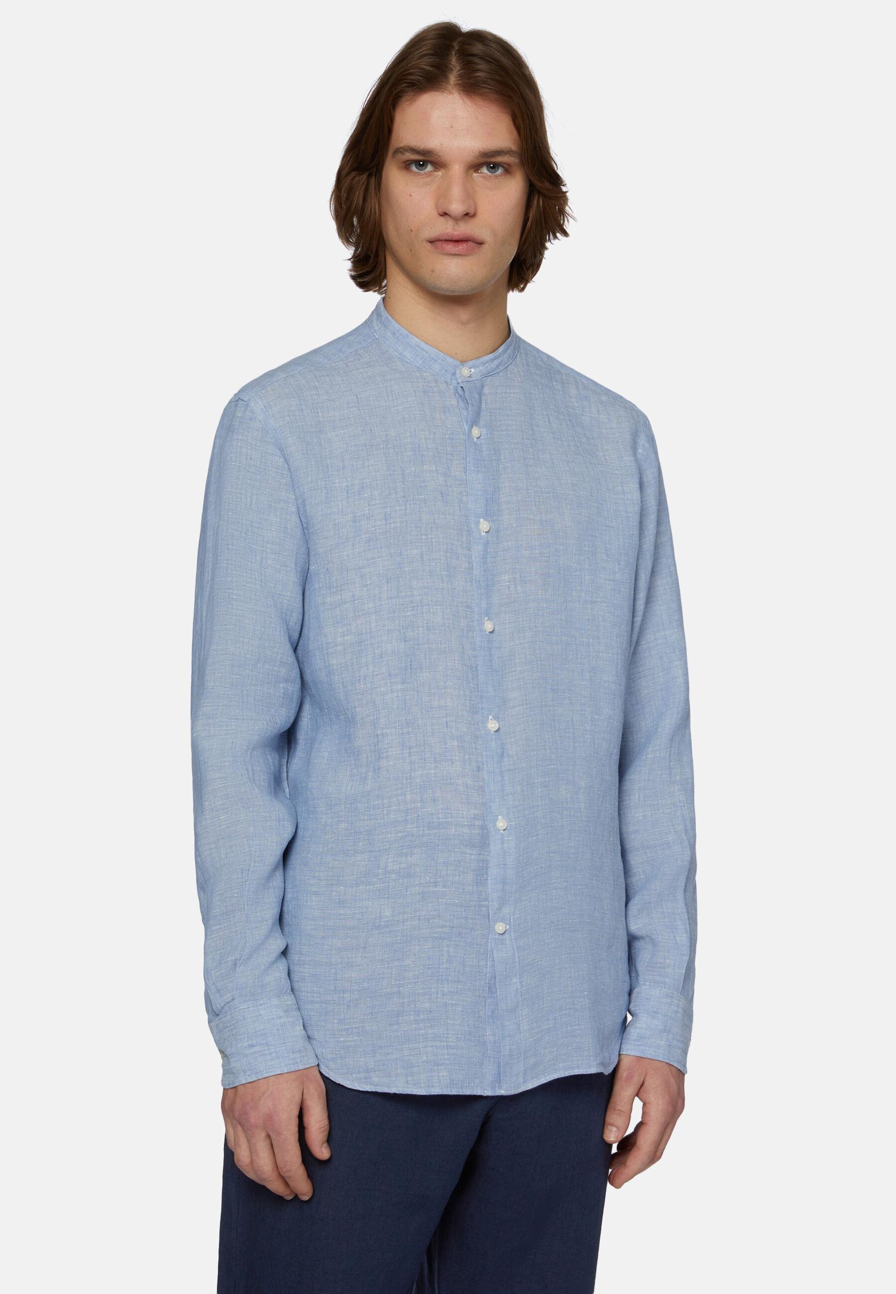 Linen Shirt Blue, Light Blue, medium