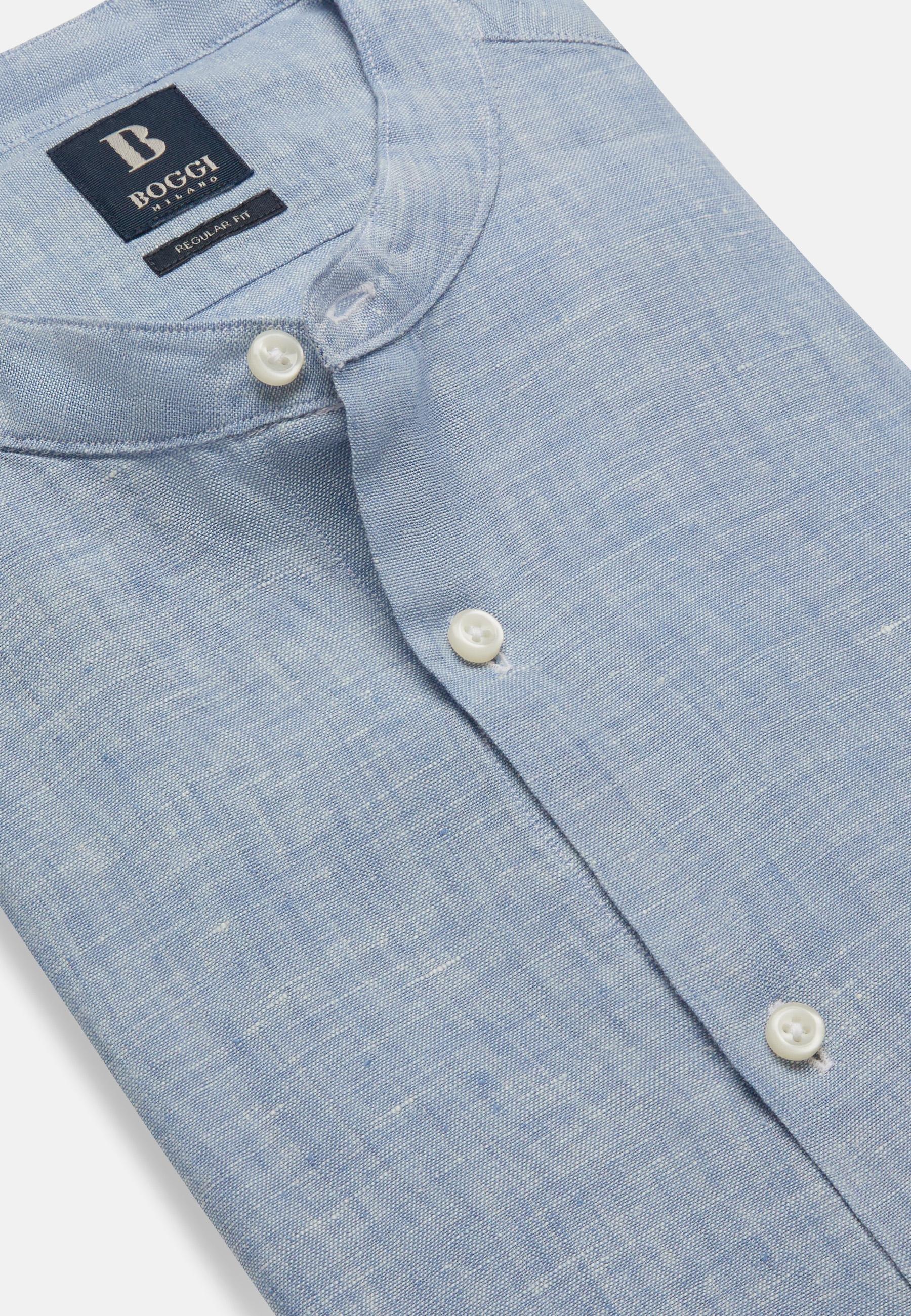 Linen Shirt Blue, , large image number 2