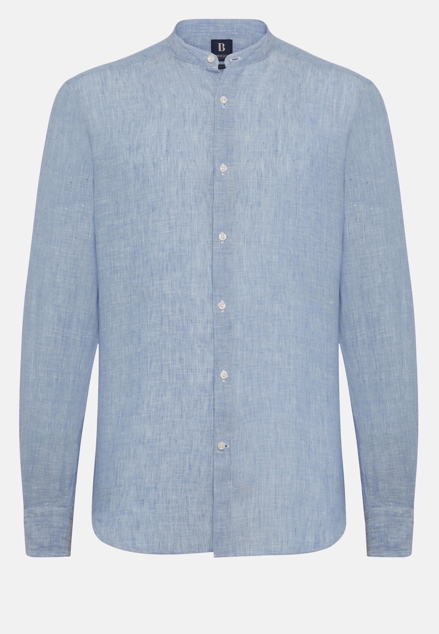 Linen Shirt Blue, Light Blue, large image number 5